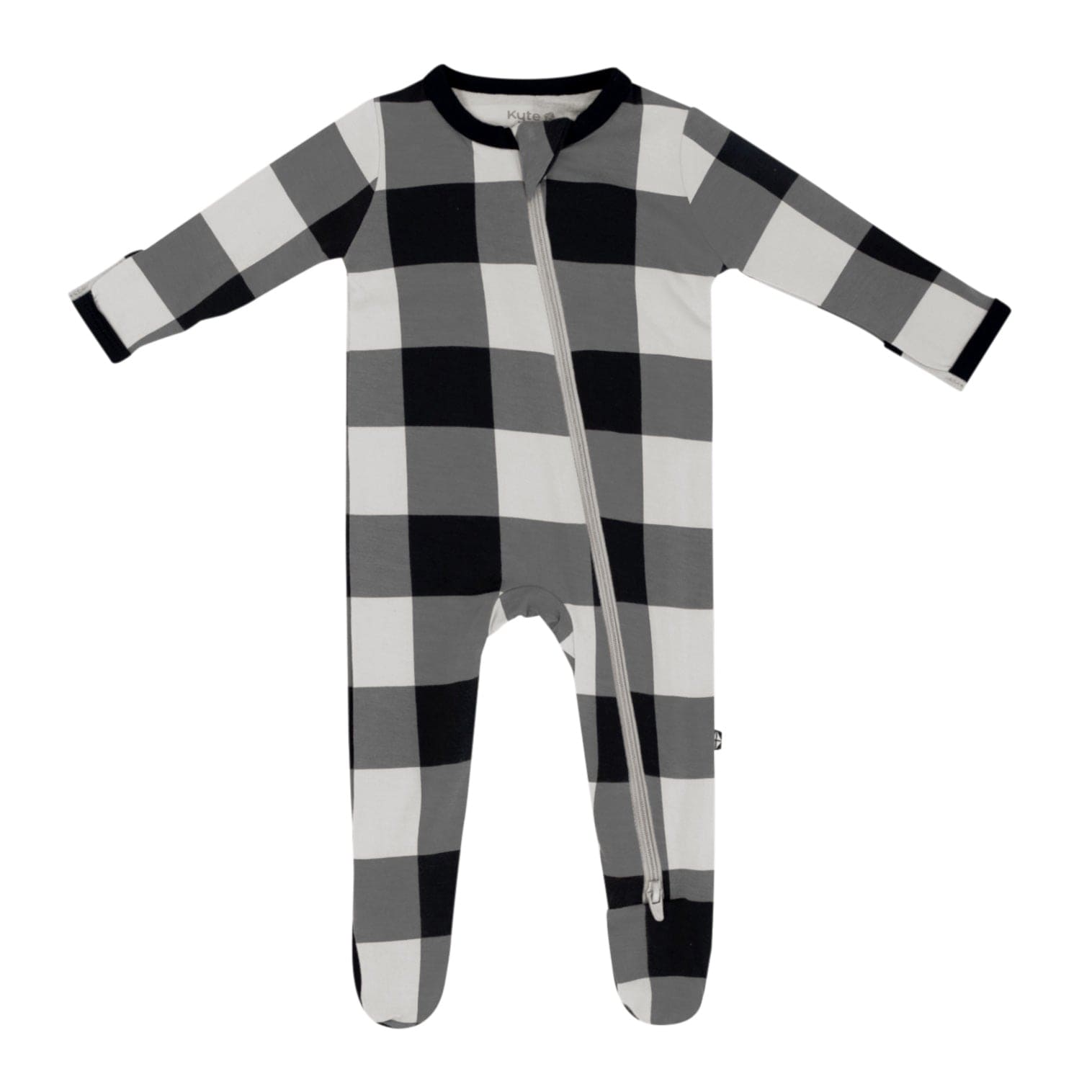 Kyte Baby Zippered Footies Zippered Footie in Midnight Plaid