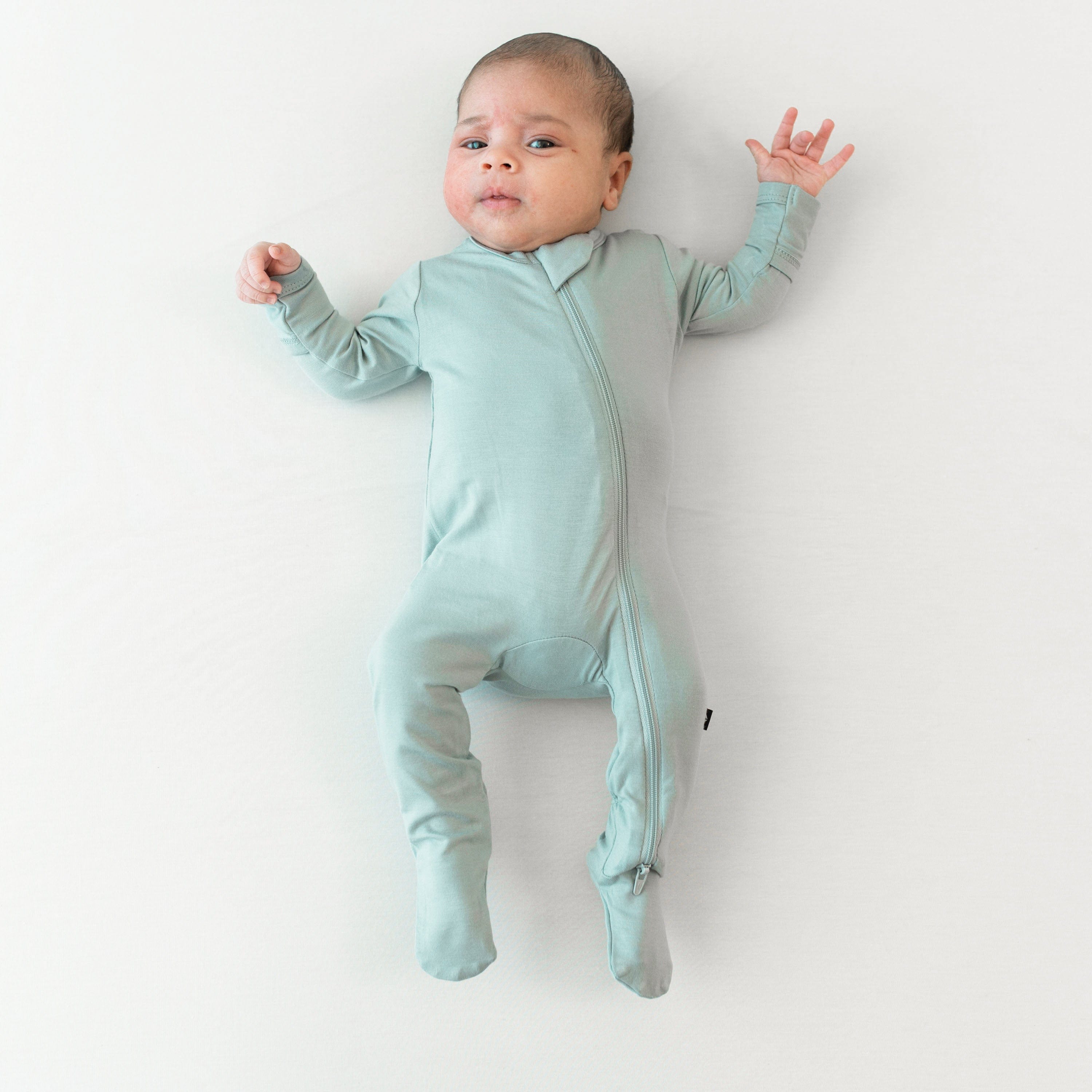 Kyte Baby Zippered Footies Zippered Footie in Sage