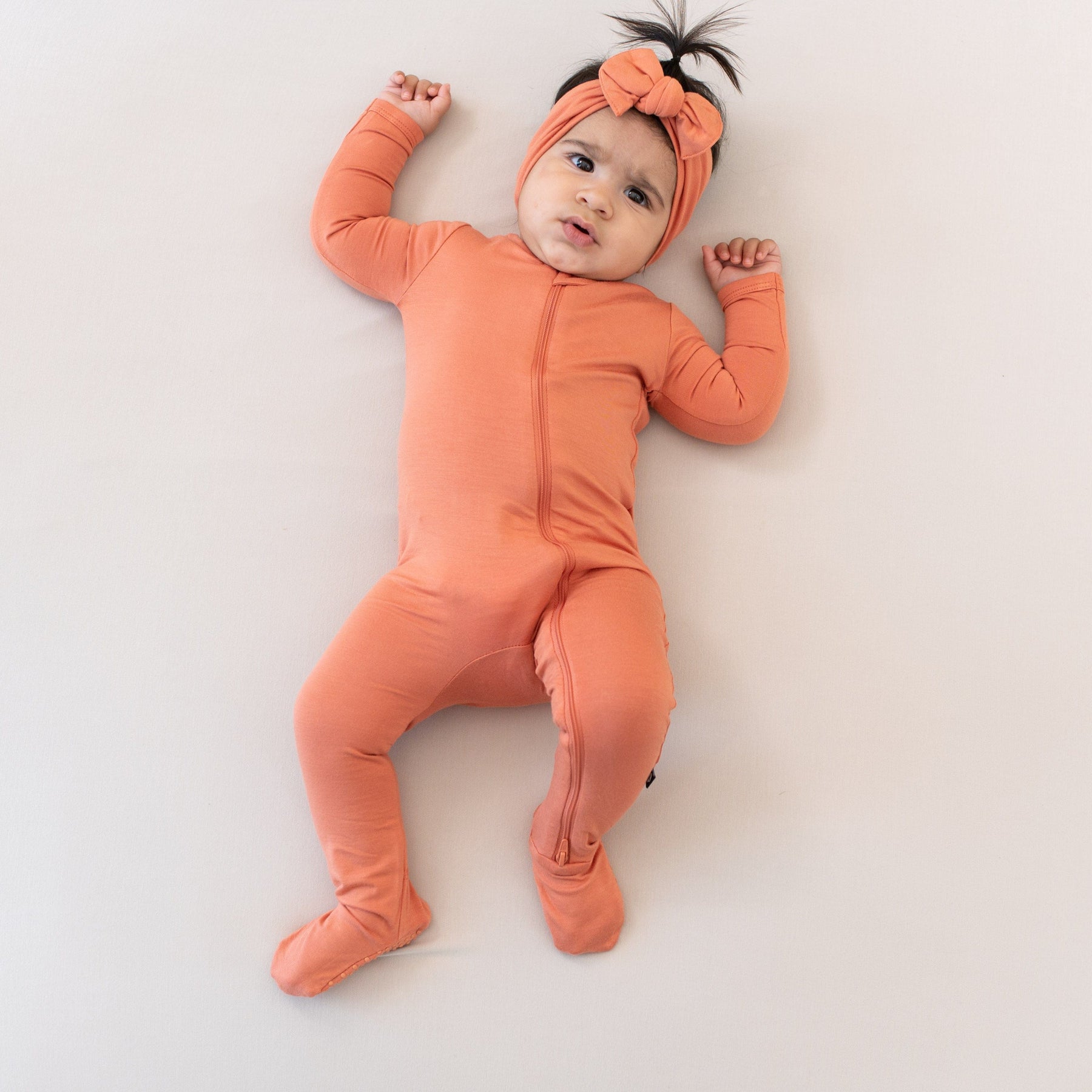 Kyte Baby Zippered Footies Zippered Footie in Sienna