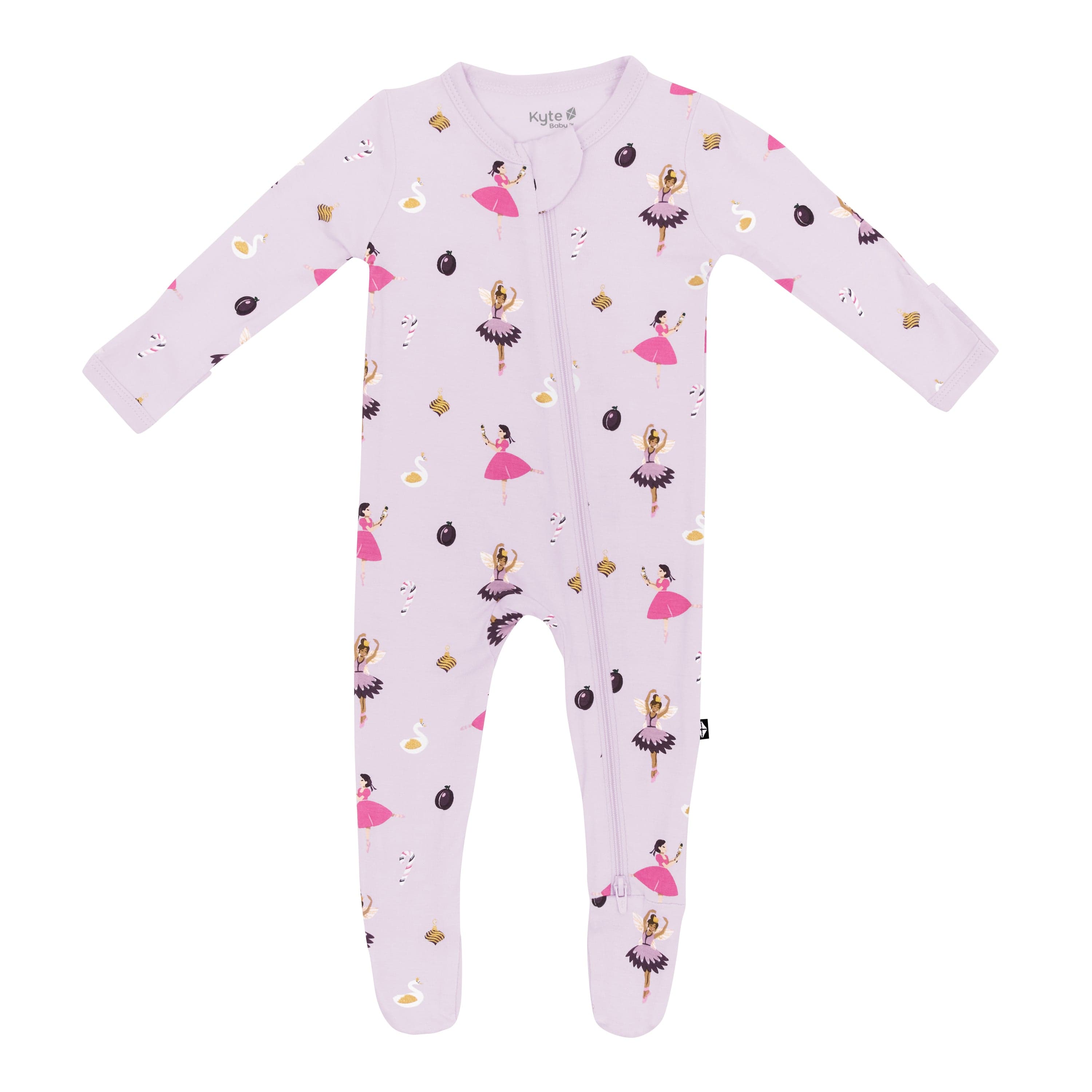 Kyte Baby Zippered Footies Zippered Footie in Sugar Plum