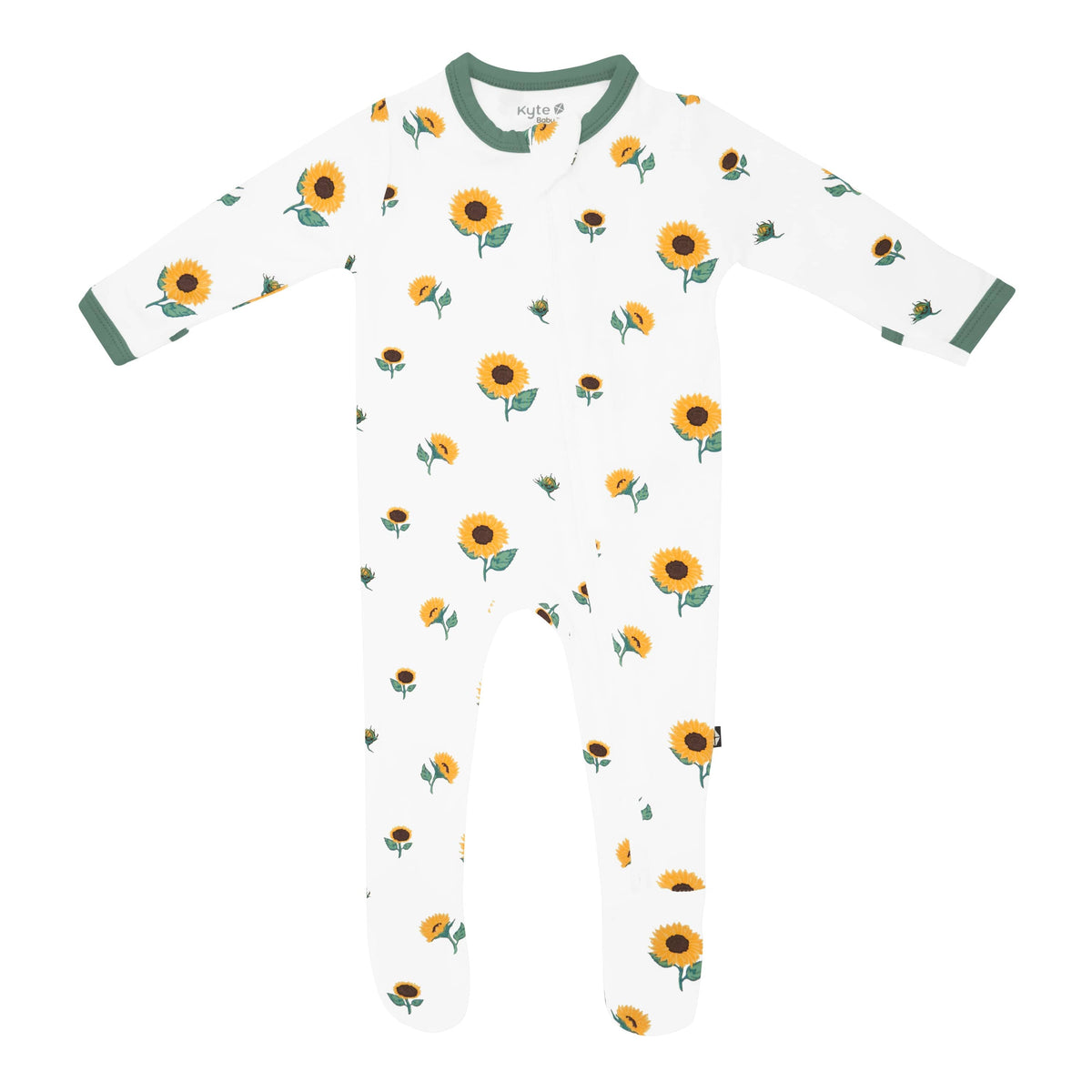 Kyte Baby Zippered Footies Zippered Footie in Sunflower