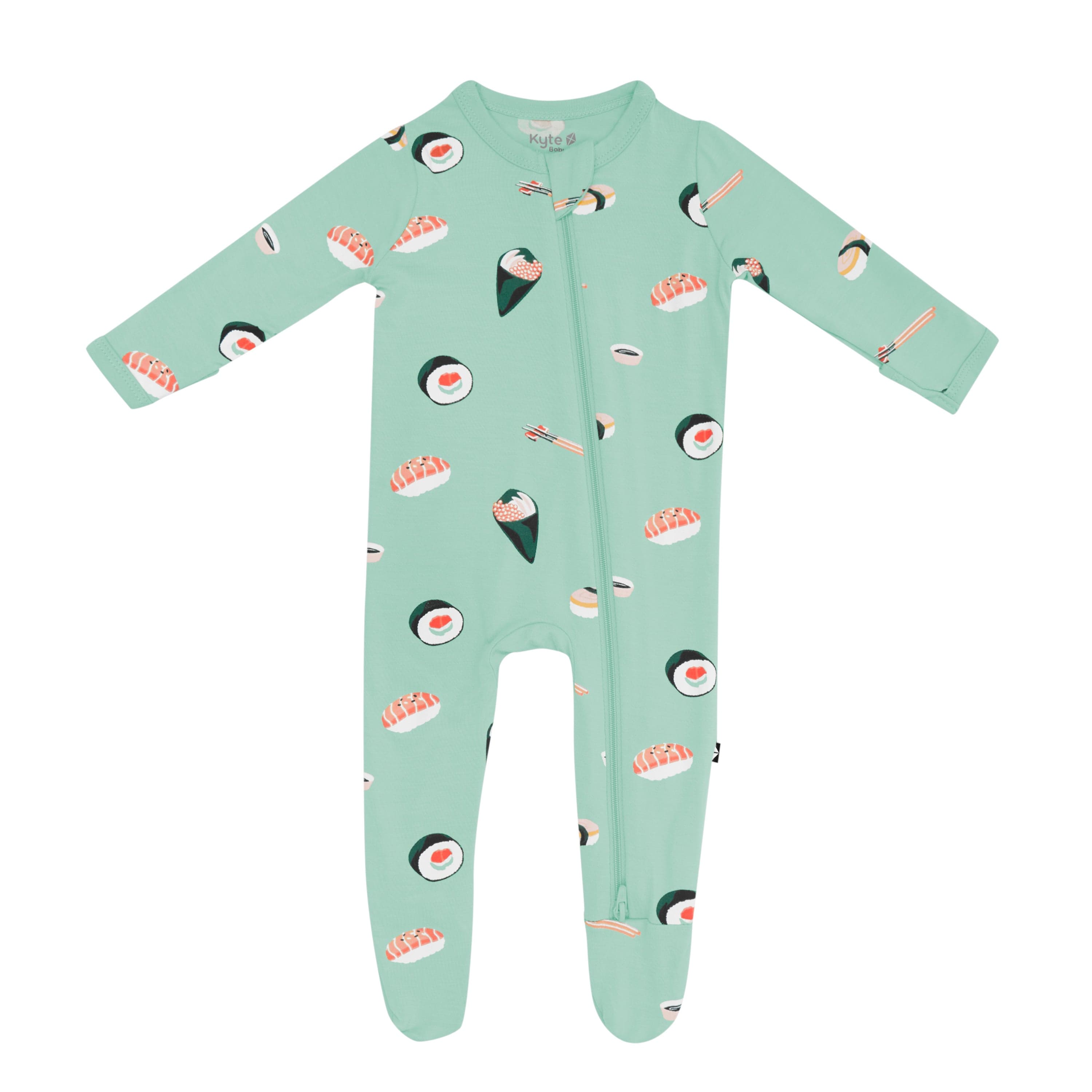 Kyte Baby Zippered Footies Zippered Footie in Sushi