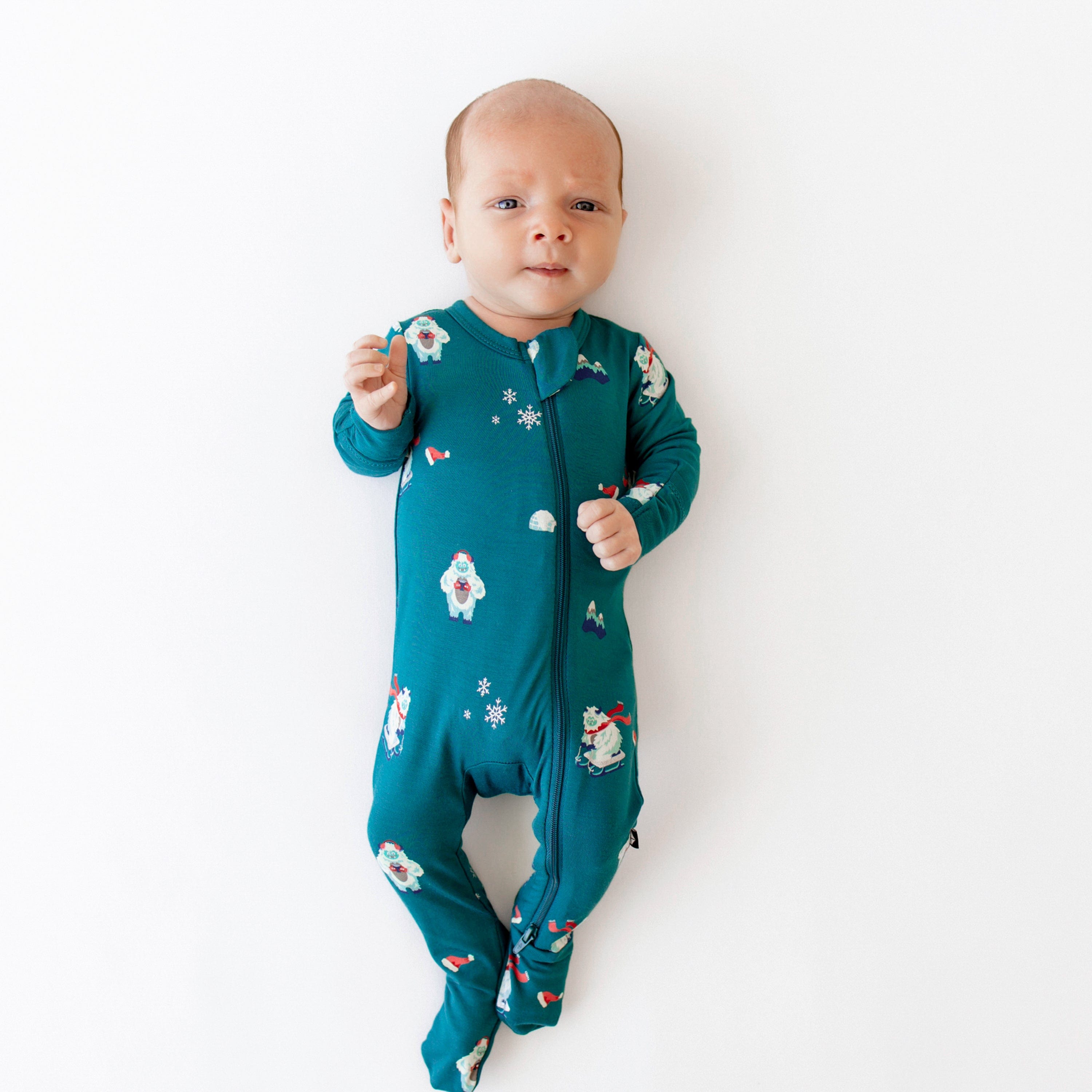 Kyte Baby Zippered Footies Zippered Footie in Yeti