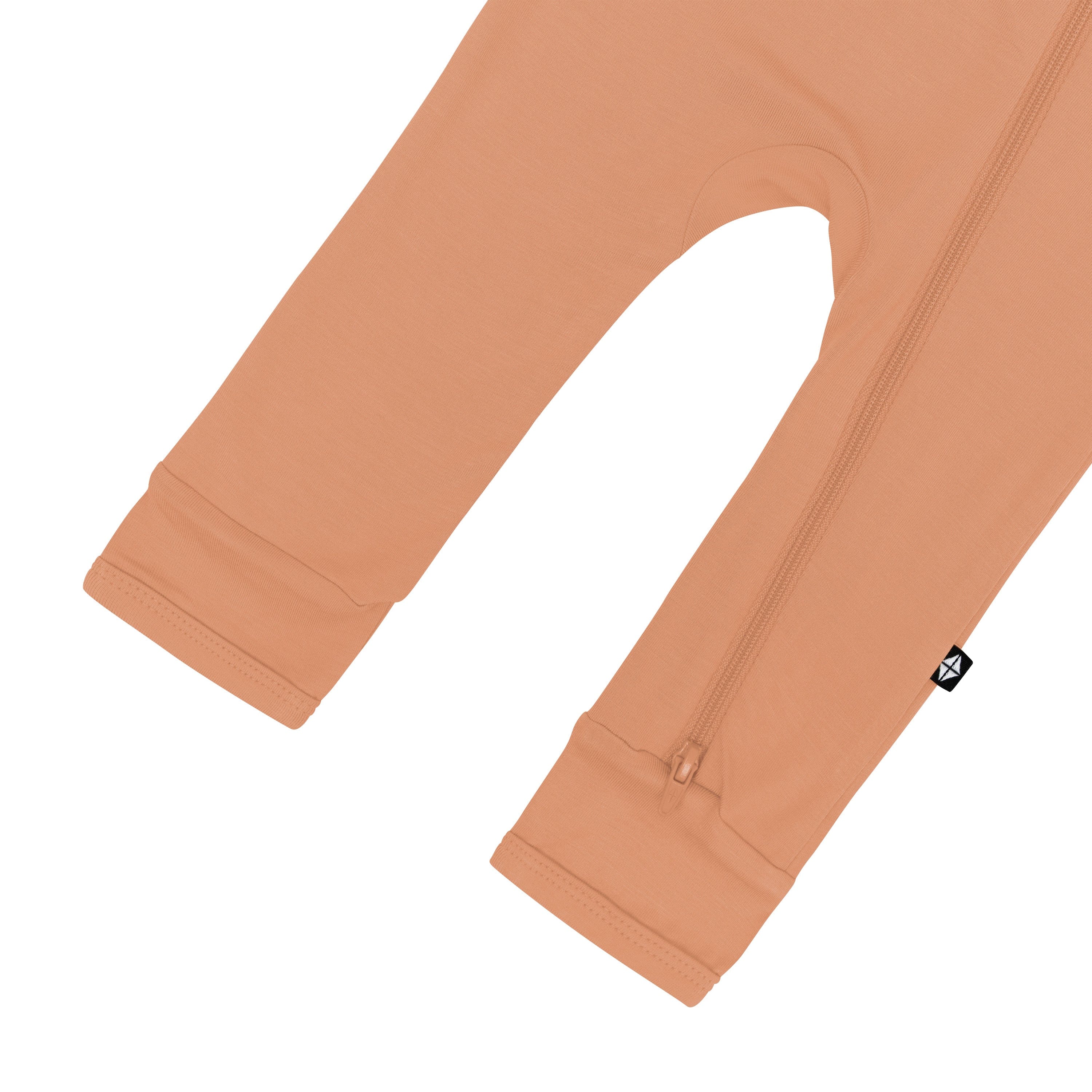Kyte Baby Zippered Rompers Zippered Romper in Apricot