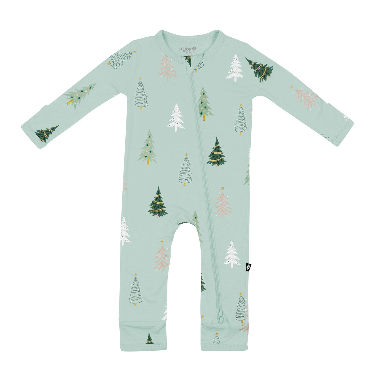 Kyte Baby Zippered Rompers Zippered Romper in Boho Tree