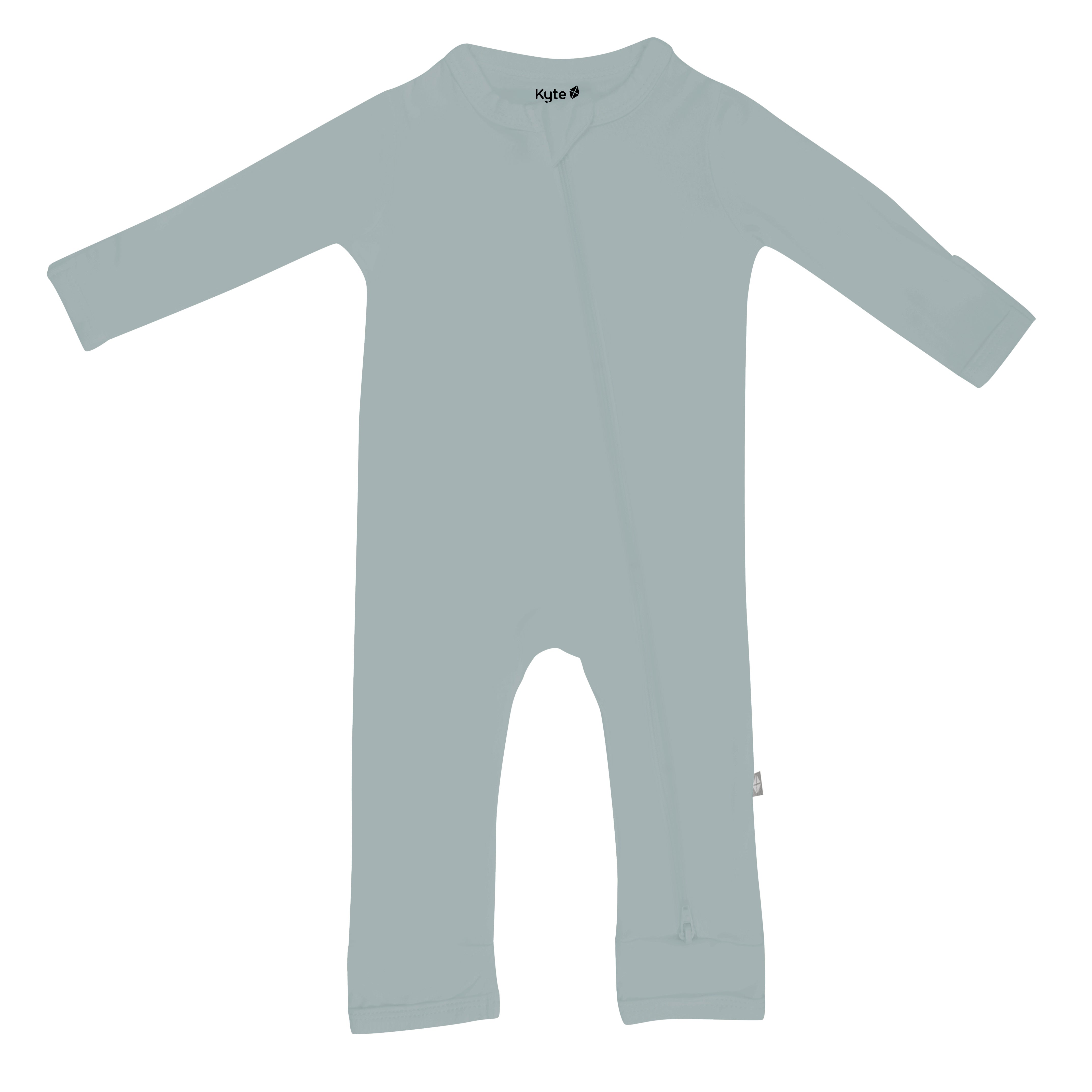 Kyte Baby Zippered Rompers Zippered Romper in Glacier