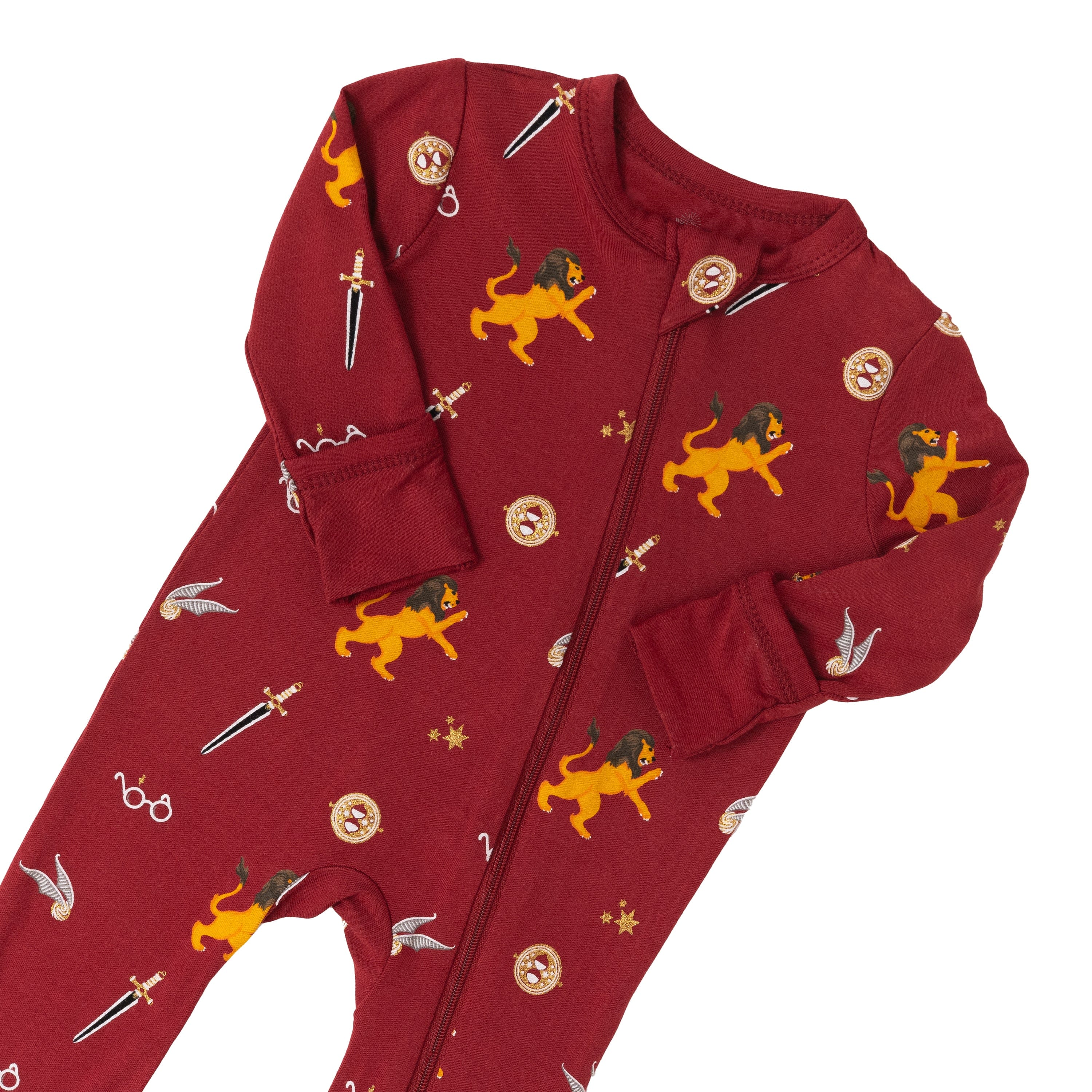 Kyte BABY Zippered Rompers Zippered Romper in Gryffindor™