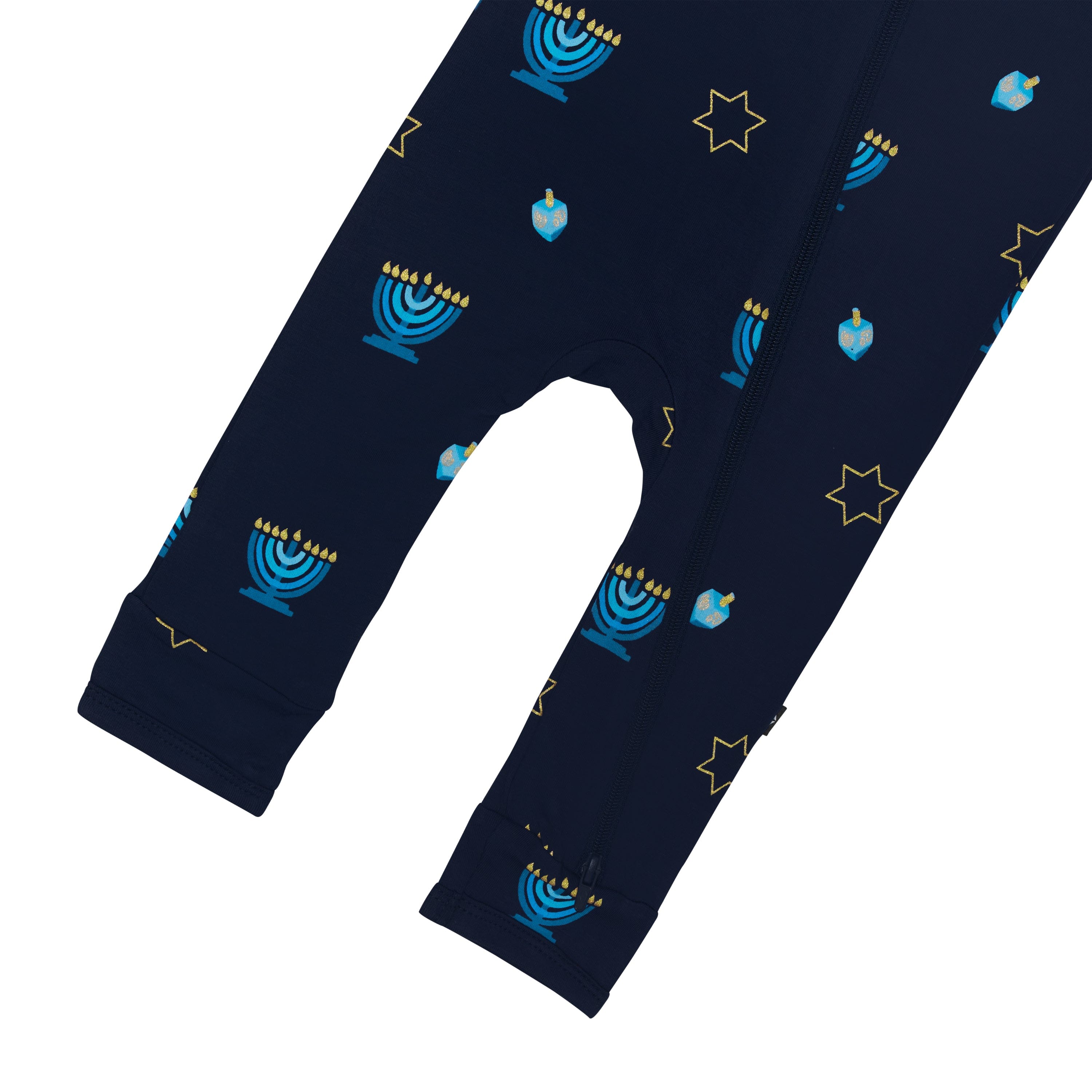 Kyte Baby Zippered Rompers Zippered Romper in Hanukkah