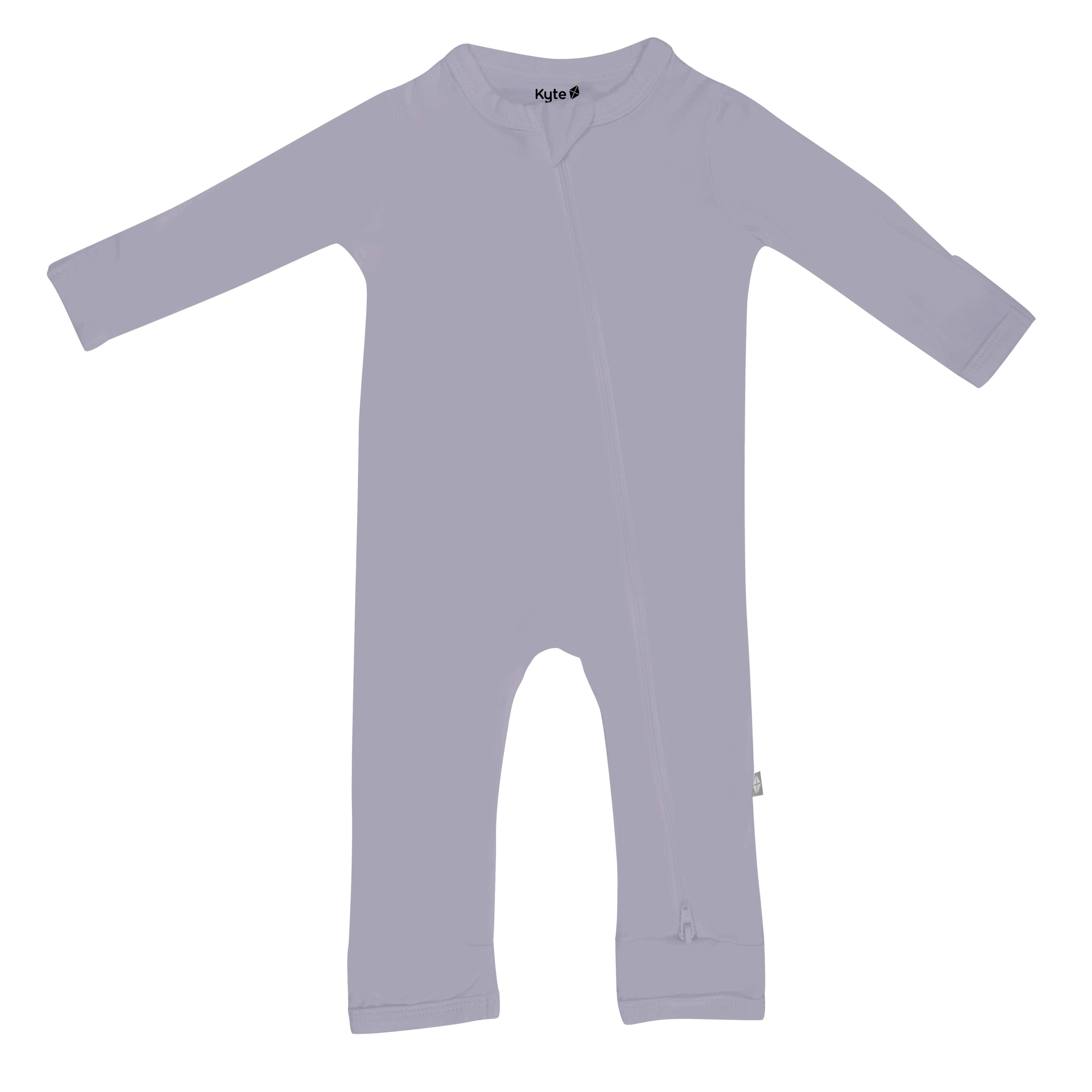 Kyte Baby Zippered Rompers Zippered Romper in Haze