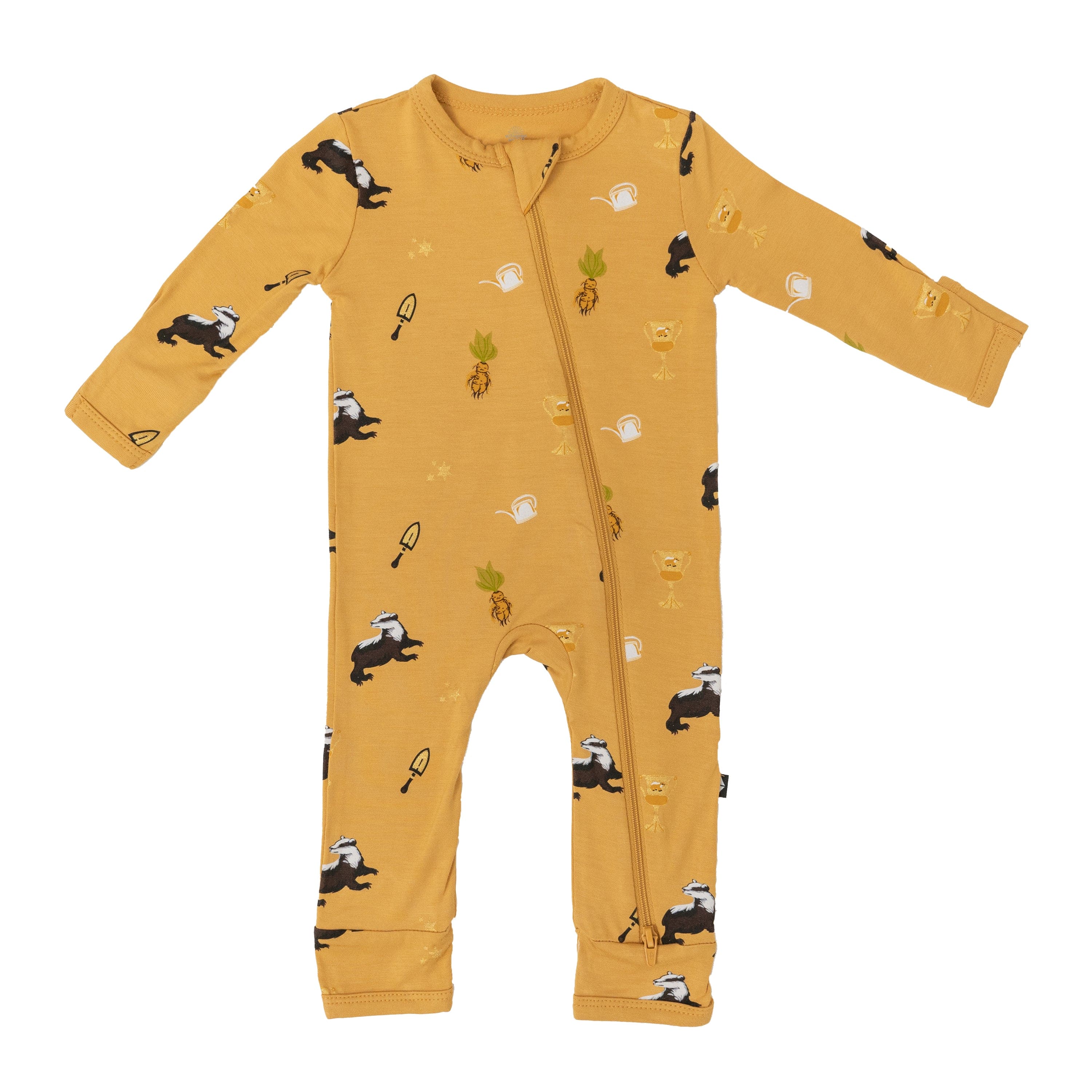 Kyte BABY Zippered Rompers Zippered Romper in Hufflepuff™