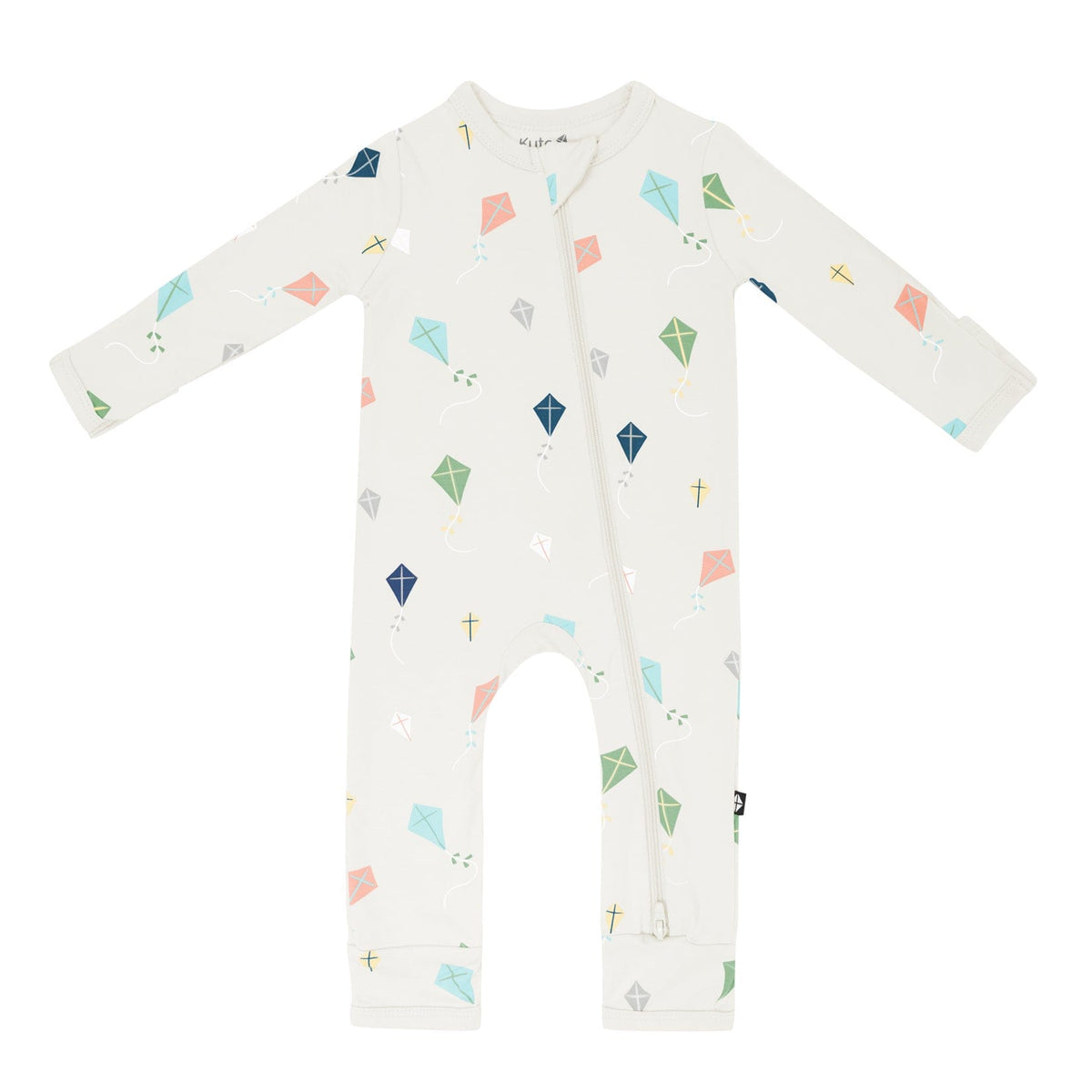 Kyte Baby Zippered Rompers Zippered Romper in Kite