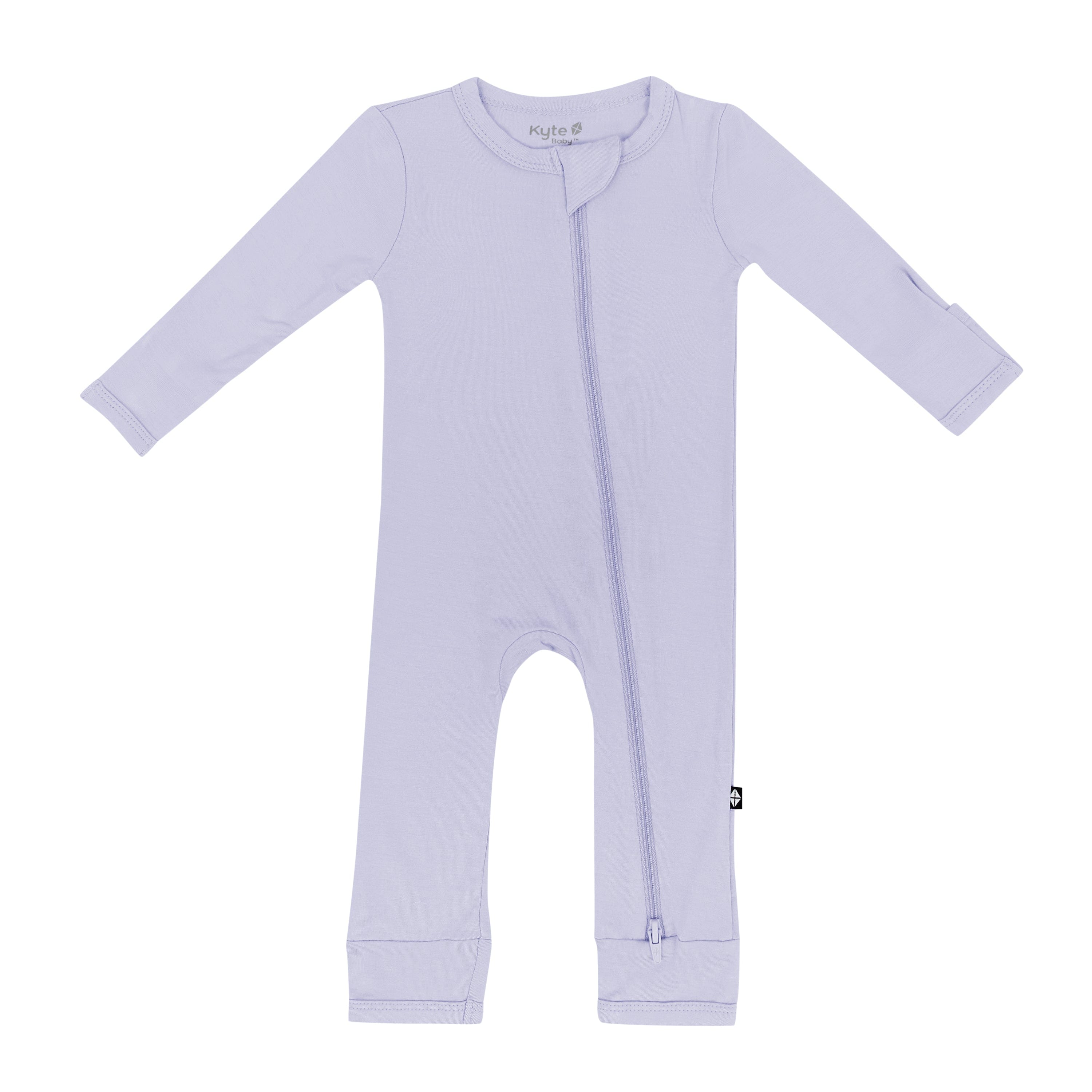 Kyte Baby Zippered Rompers Zippered Romper in Lilac