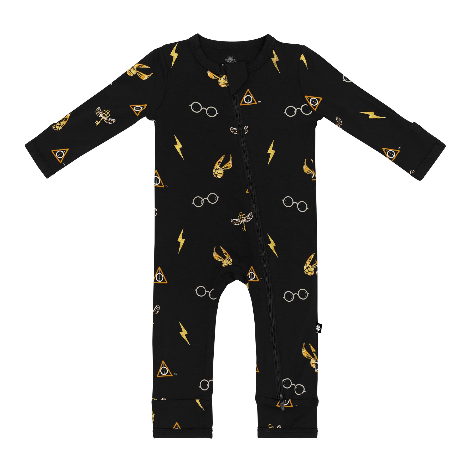 Kyte Baby Zippered Rompers Zippered Romper in Midnight Icon