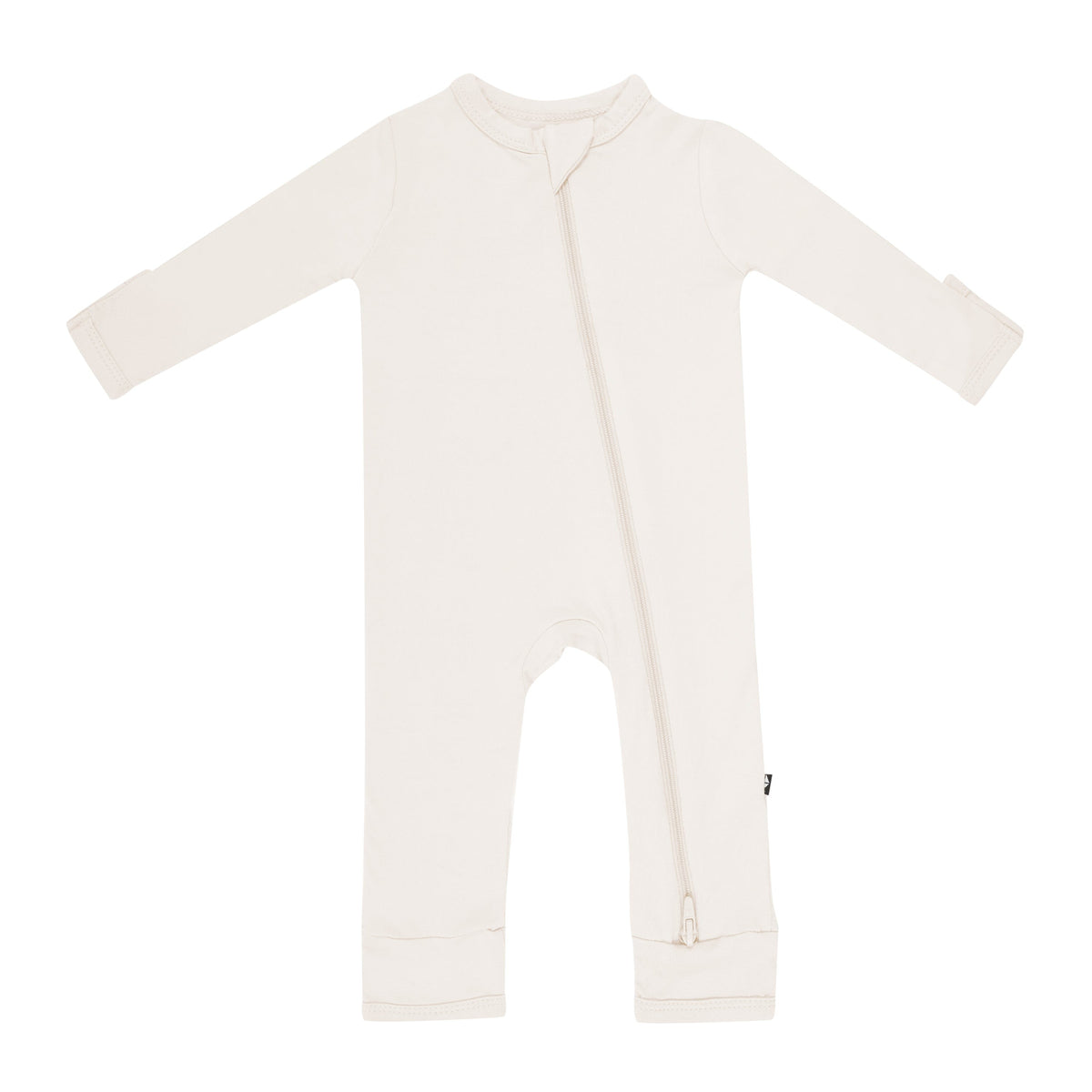 Kyte Baby Zippered Rompers Zippered Romper in Oat