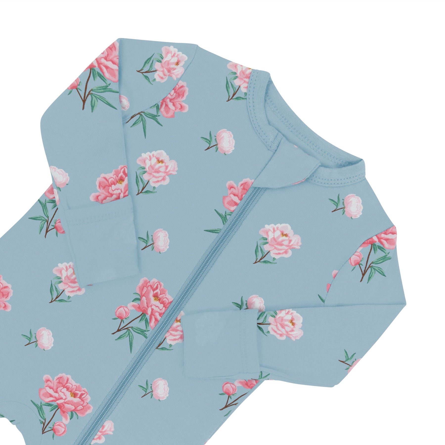 Kyte Baby Zippered Rompers Zippered Romper in Peony