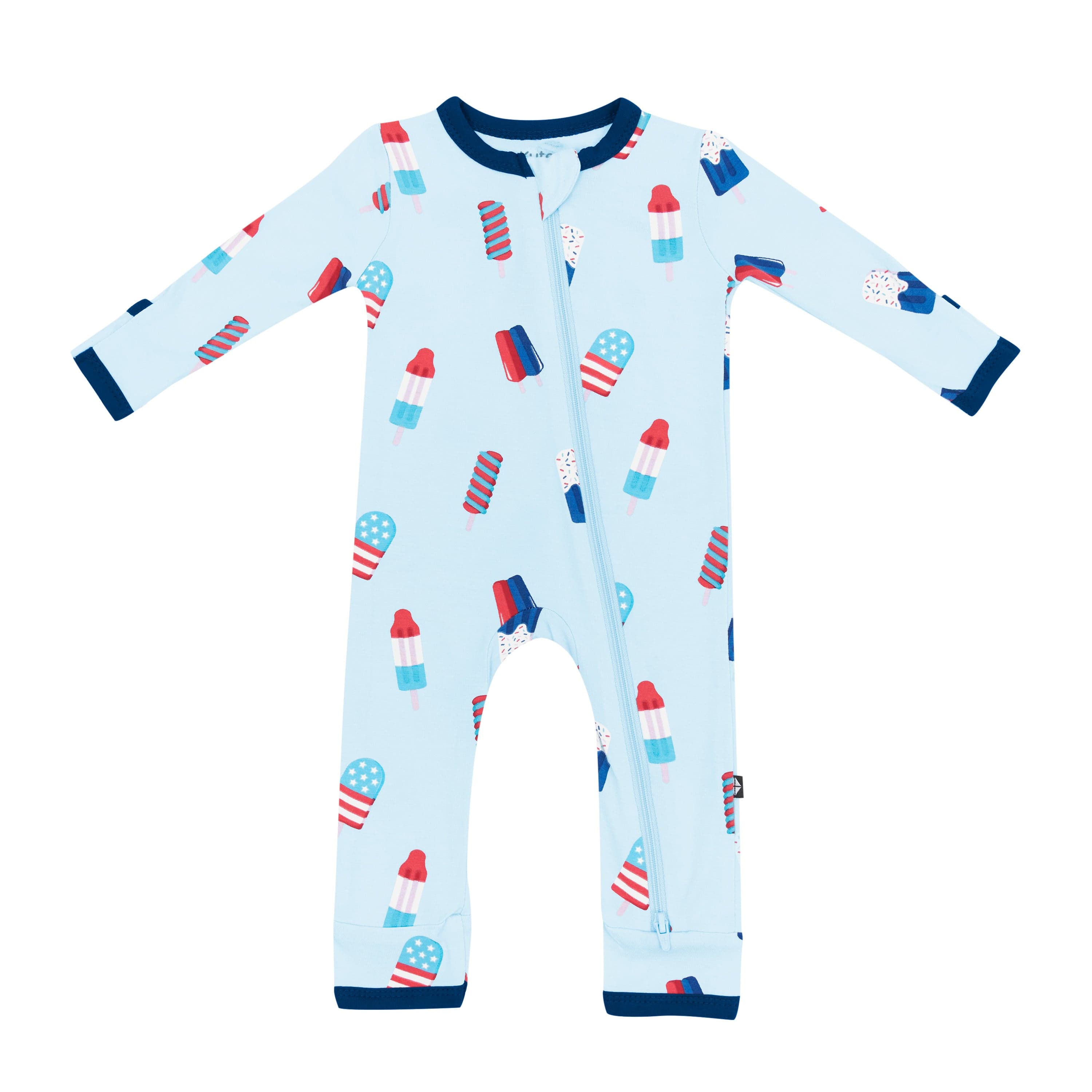 Kyte Baby Zippered Rompers Zippered Romper in Popsicle