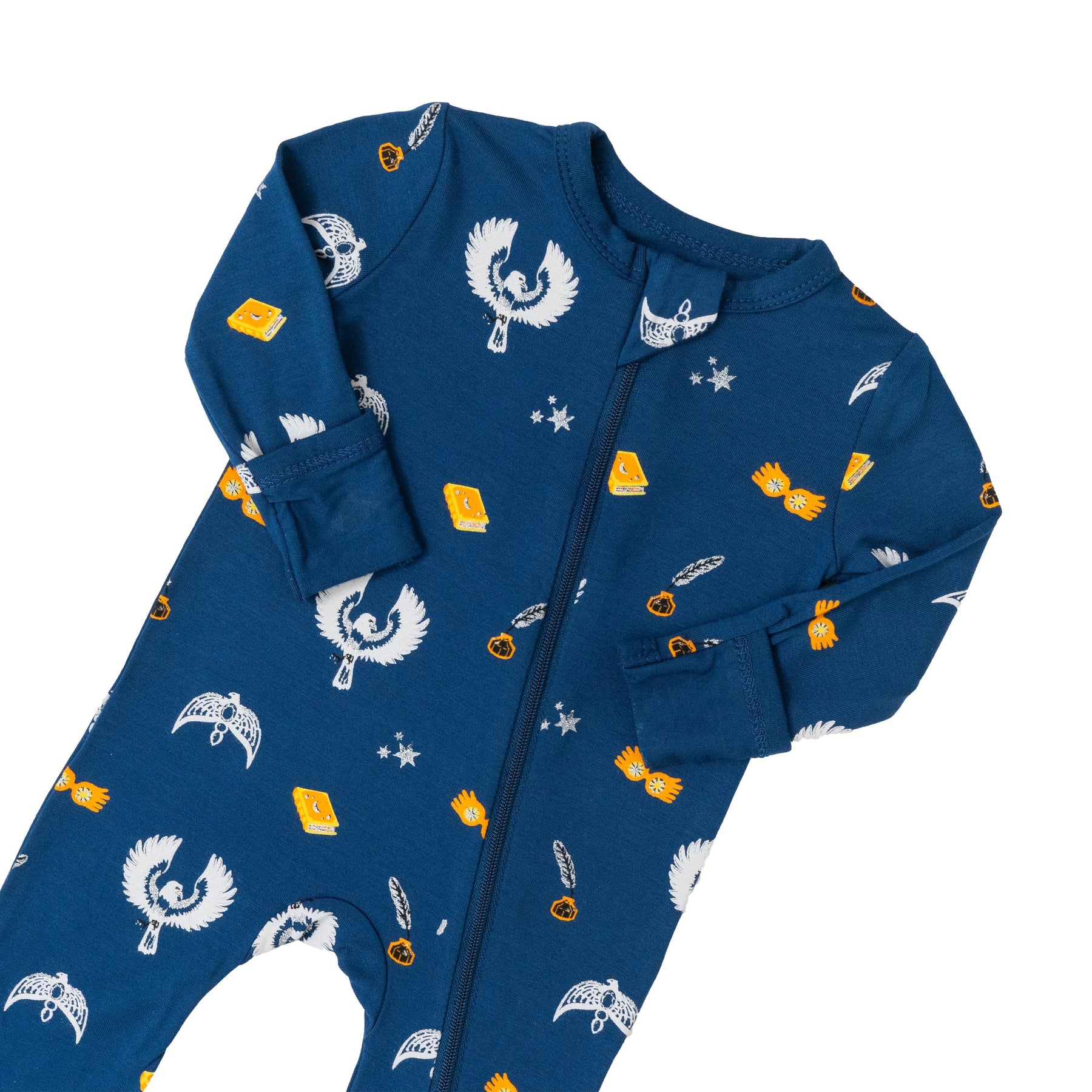 Kyte BABY Zippered Rompers Zippered Romper in Ravenclaw™