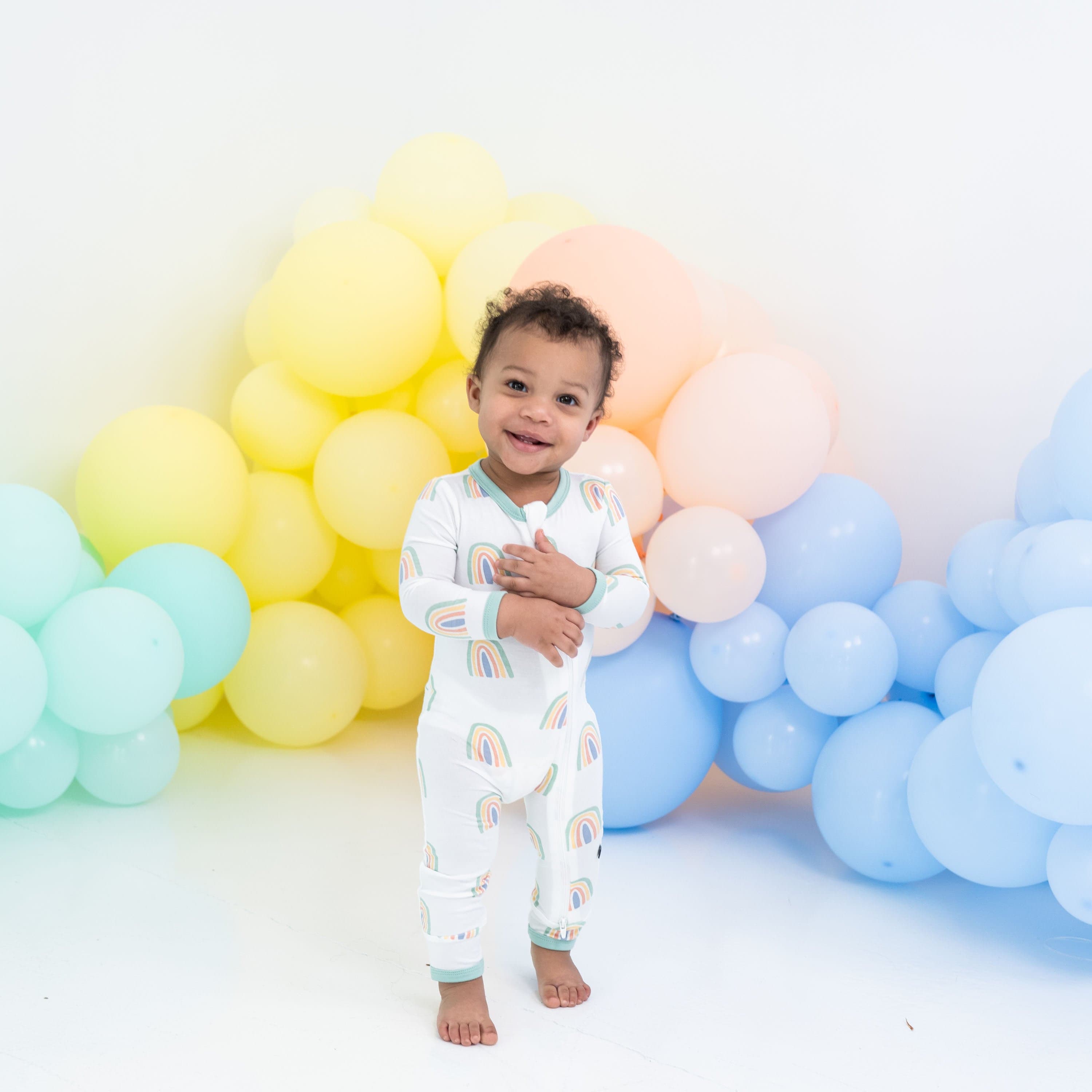 Rainbow buy Romper