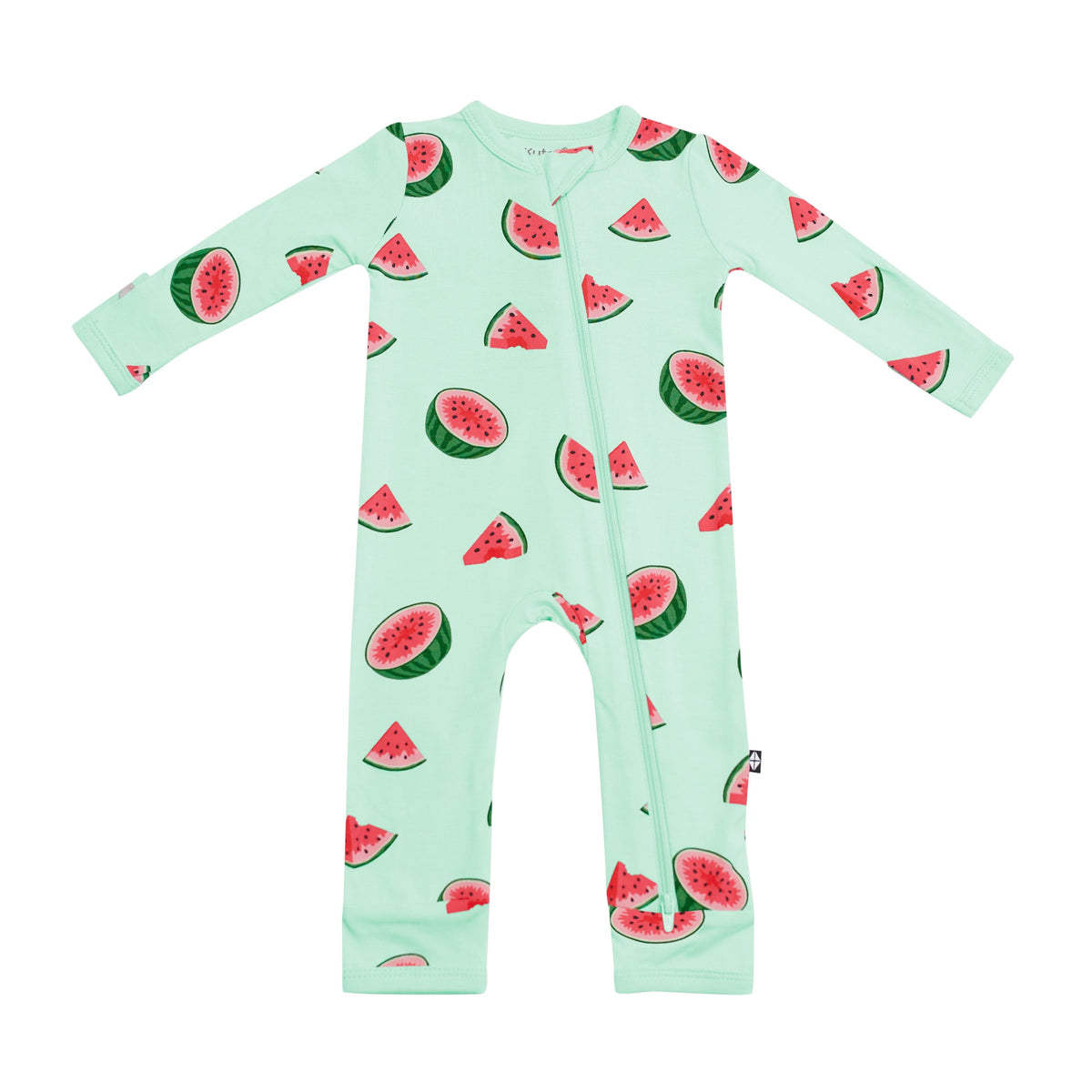 Kyte Baby Zippered Rompers Zippered Romper in Watermelon