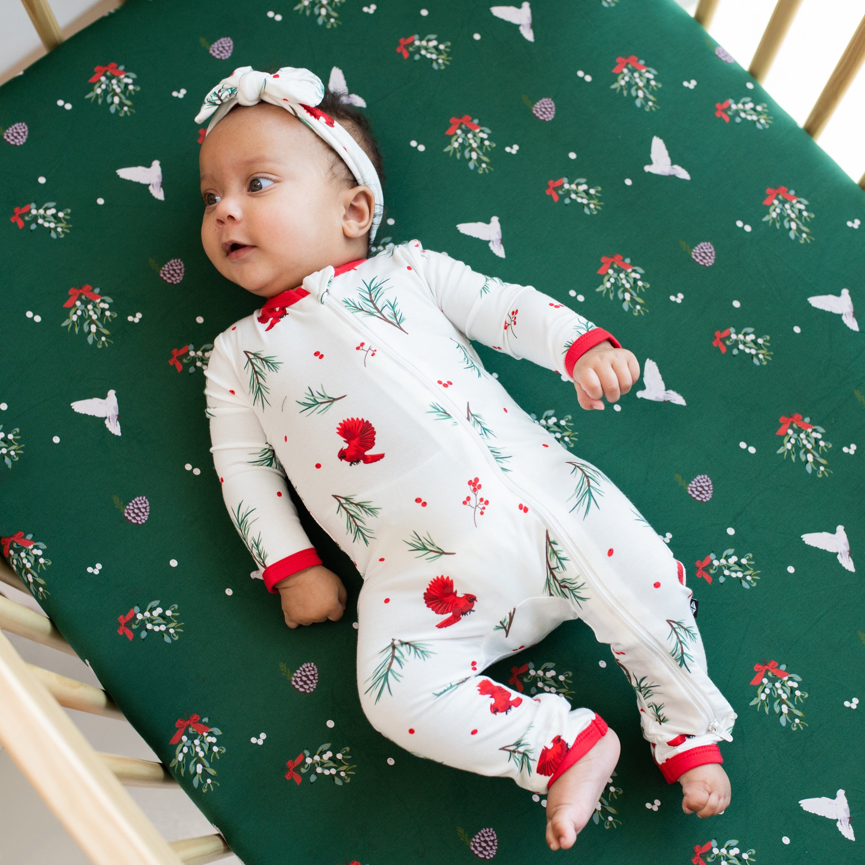 Zippered Romper in Winterberry