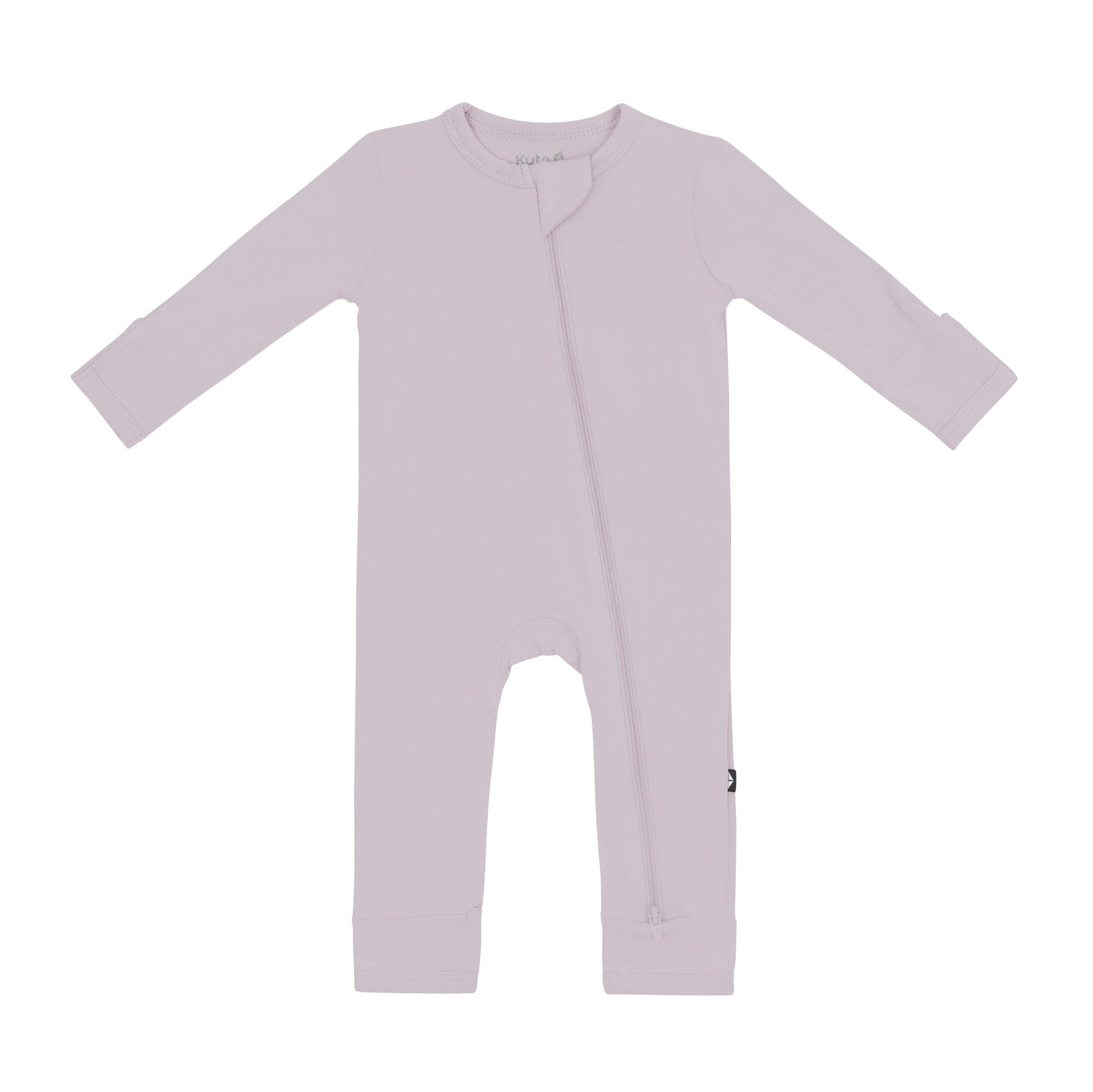 Kyte Baby Zippered Rompers Zippered Romper in Wisteria