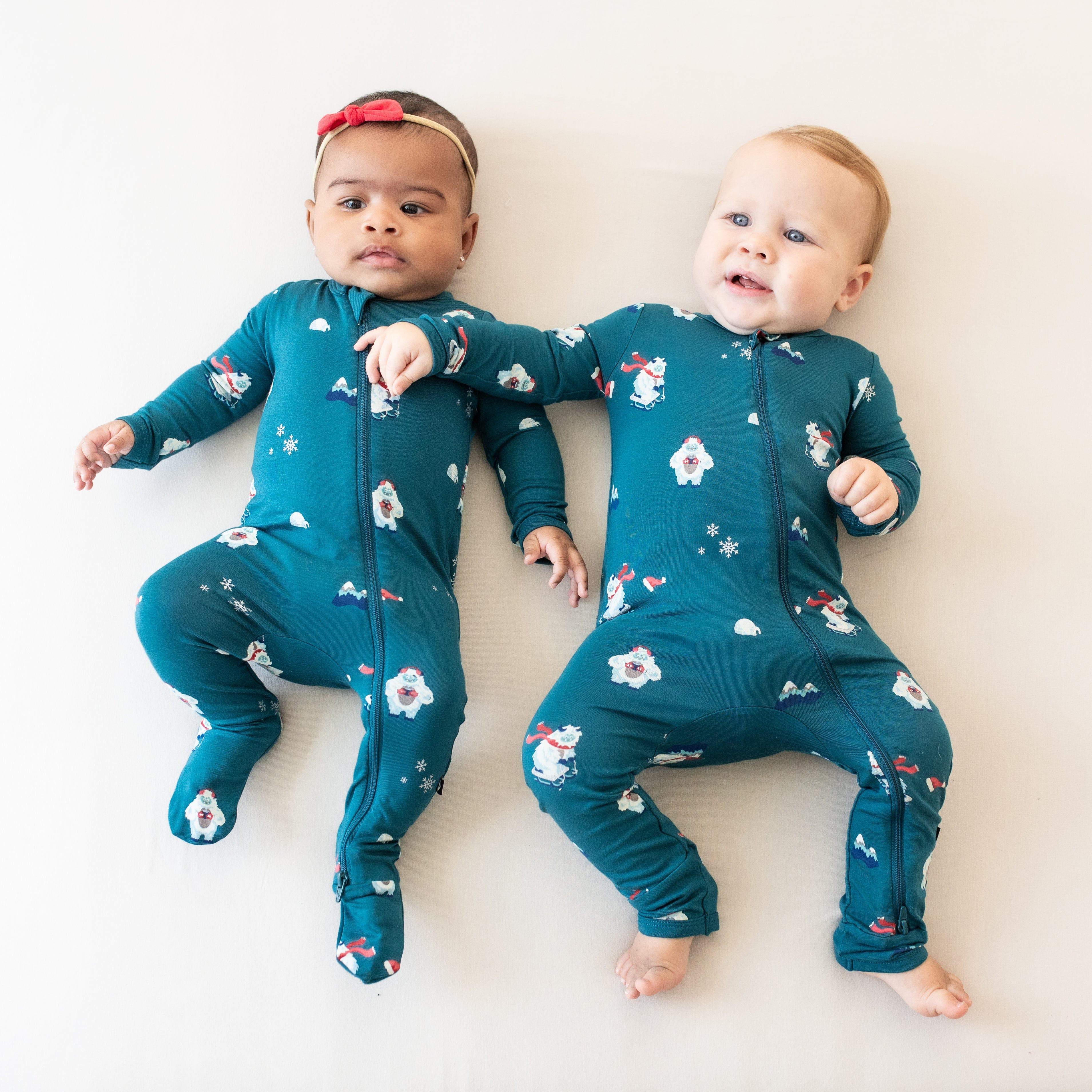 Kyte Baby Zippered Rompers Zippered Romper in Yeti