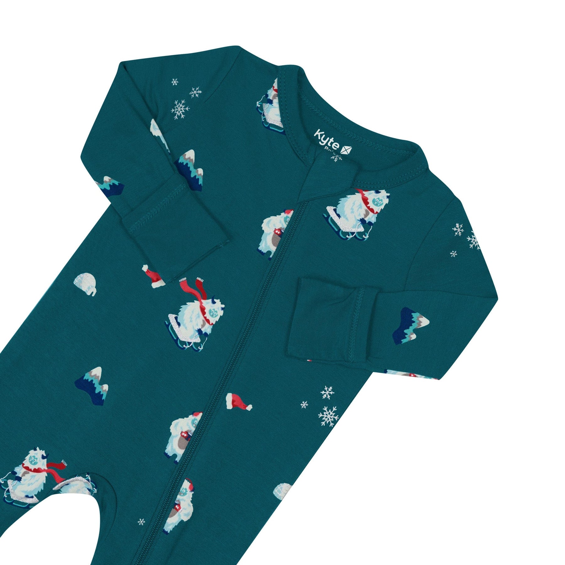 Kyte Baby Zippered Rompers Zippered Romper in Yeti