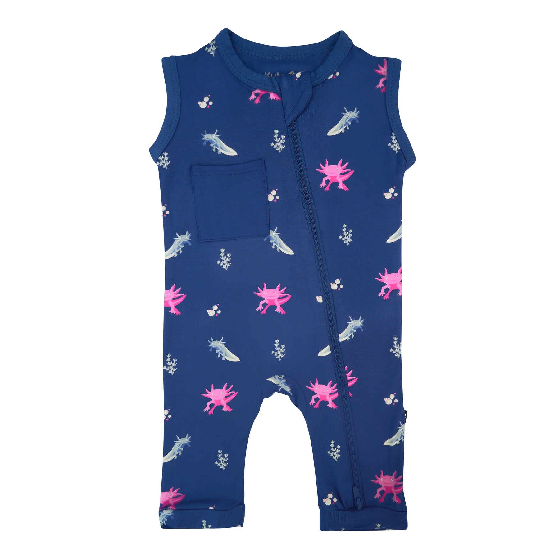 Kyte Baby Zippered Sleeveless Romper Zippered Sleeveless Romper in Axolotl