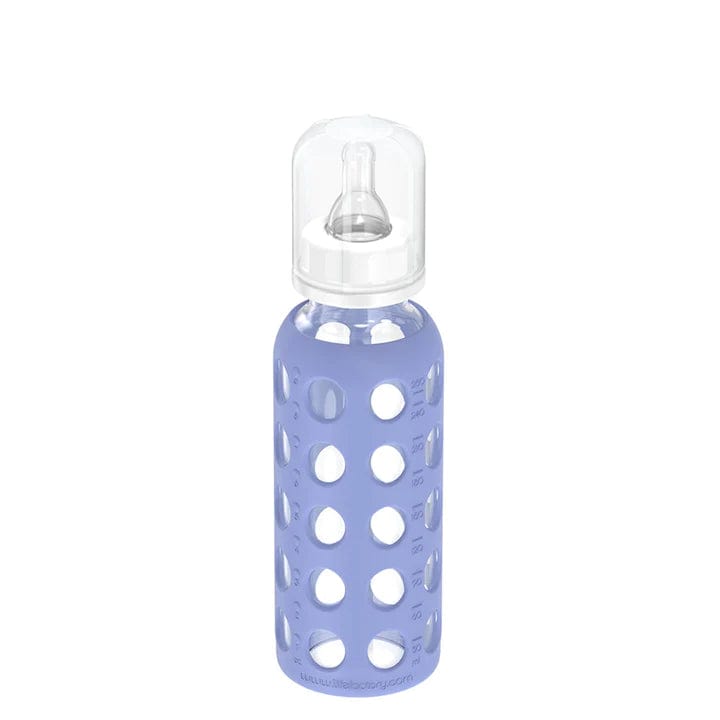 Lifefactory Soother (Blueberry) Lifefactory 9oz Glass Baby Bottle - Stage 2 Nipple, Stopper, and Cap (Blueberry)