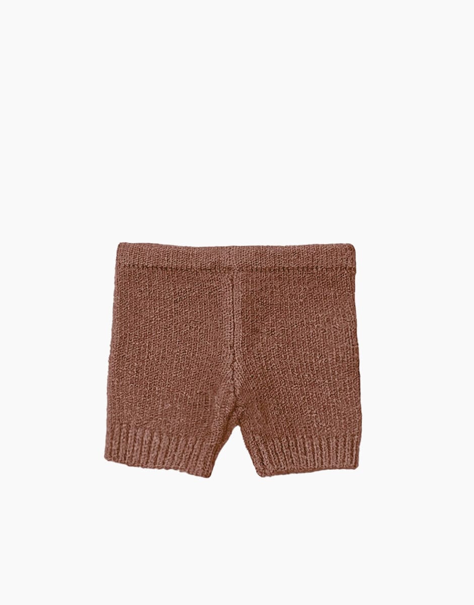 Minikane Heather Caramel Minikane Vito shorts in heather caramel knit