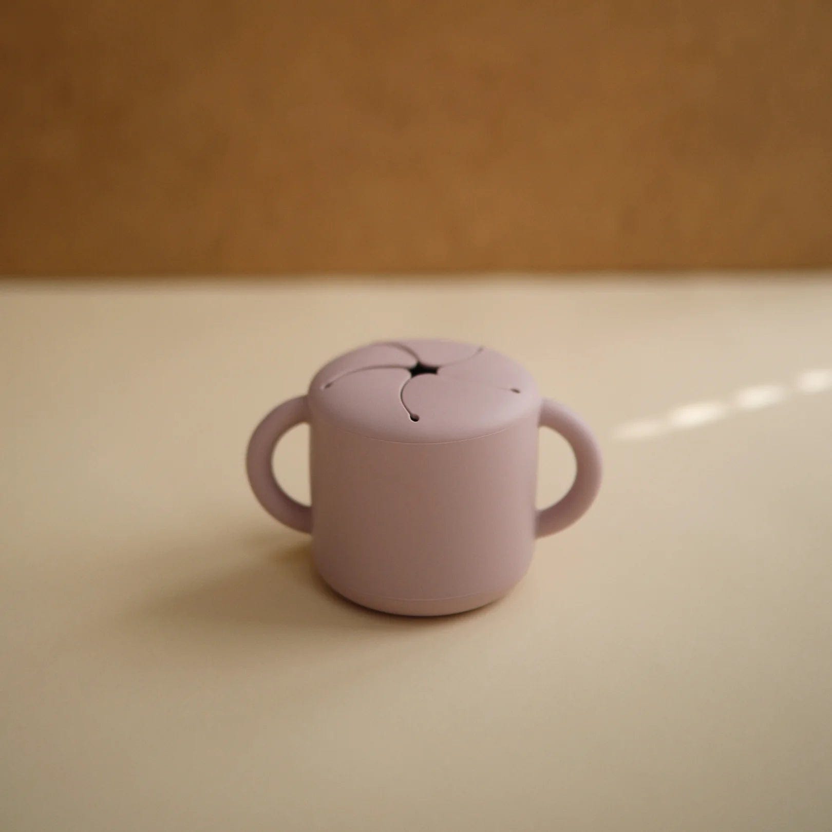 Mushie Soother (Soft Lilac) Mushie Silicone Snack Cup (Soft Lilac)