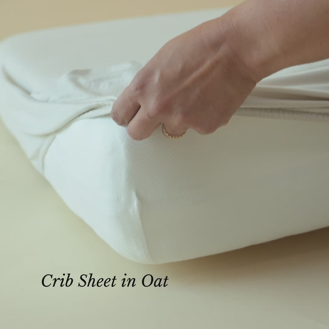 Crib Sheet in Oat