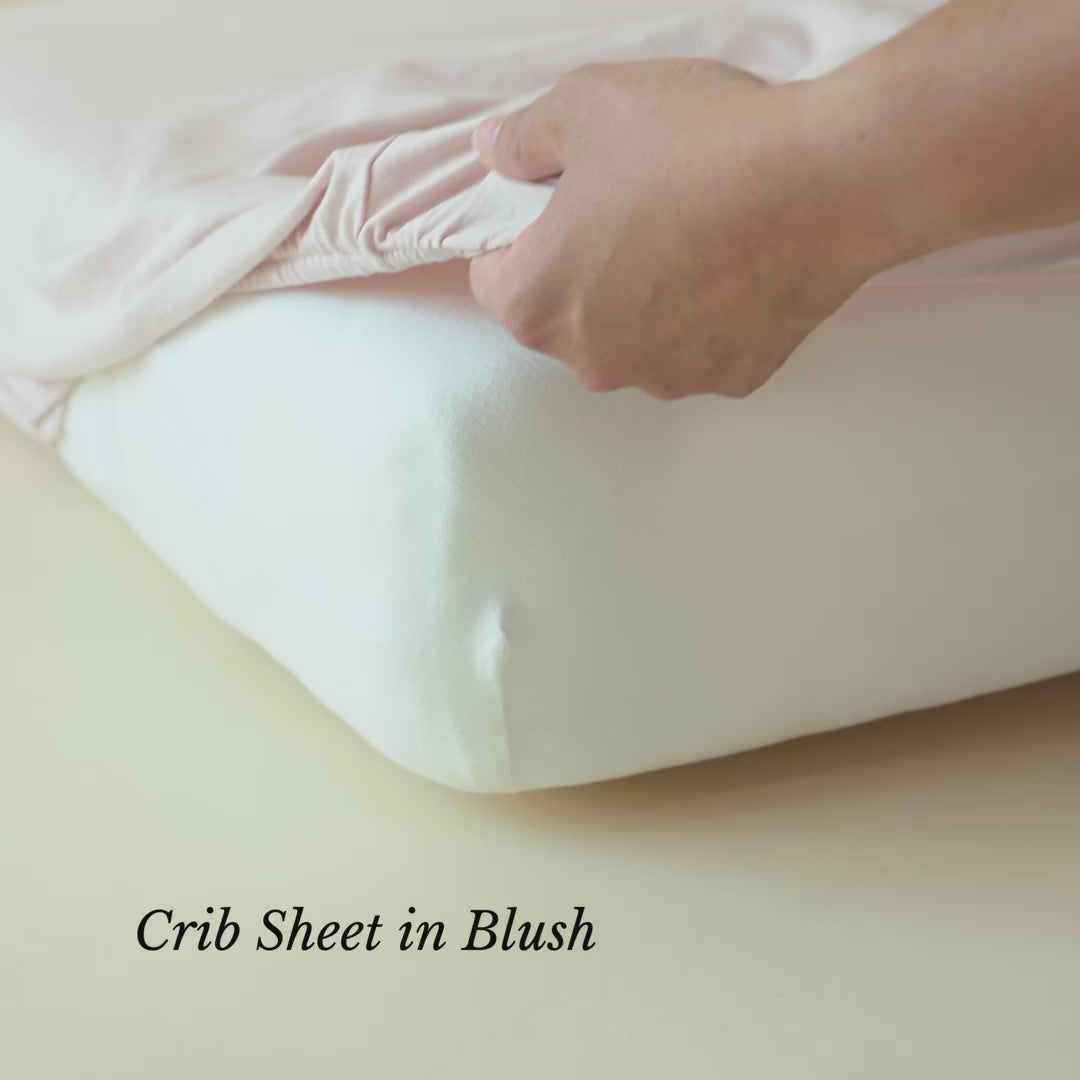 Crib Sheet in Blush