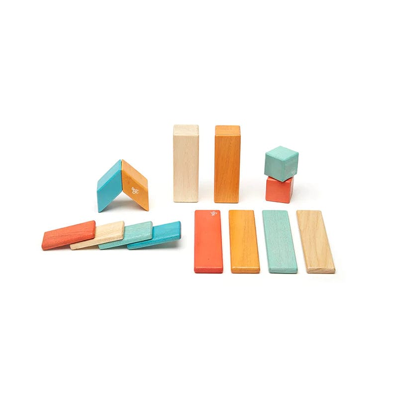 Tegu Accessory 14 Piece Magnetic Wooden Block Set - Sunset Tegu 14 Piece Magnetic Wooden Block Set - Sunset