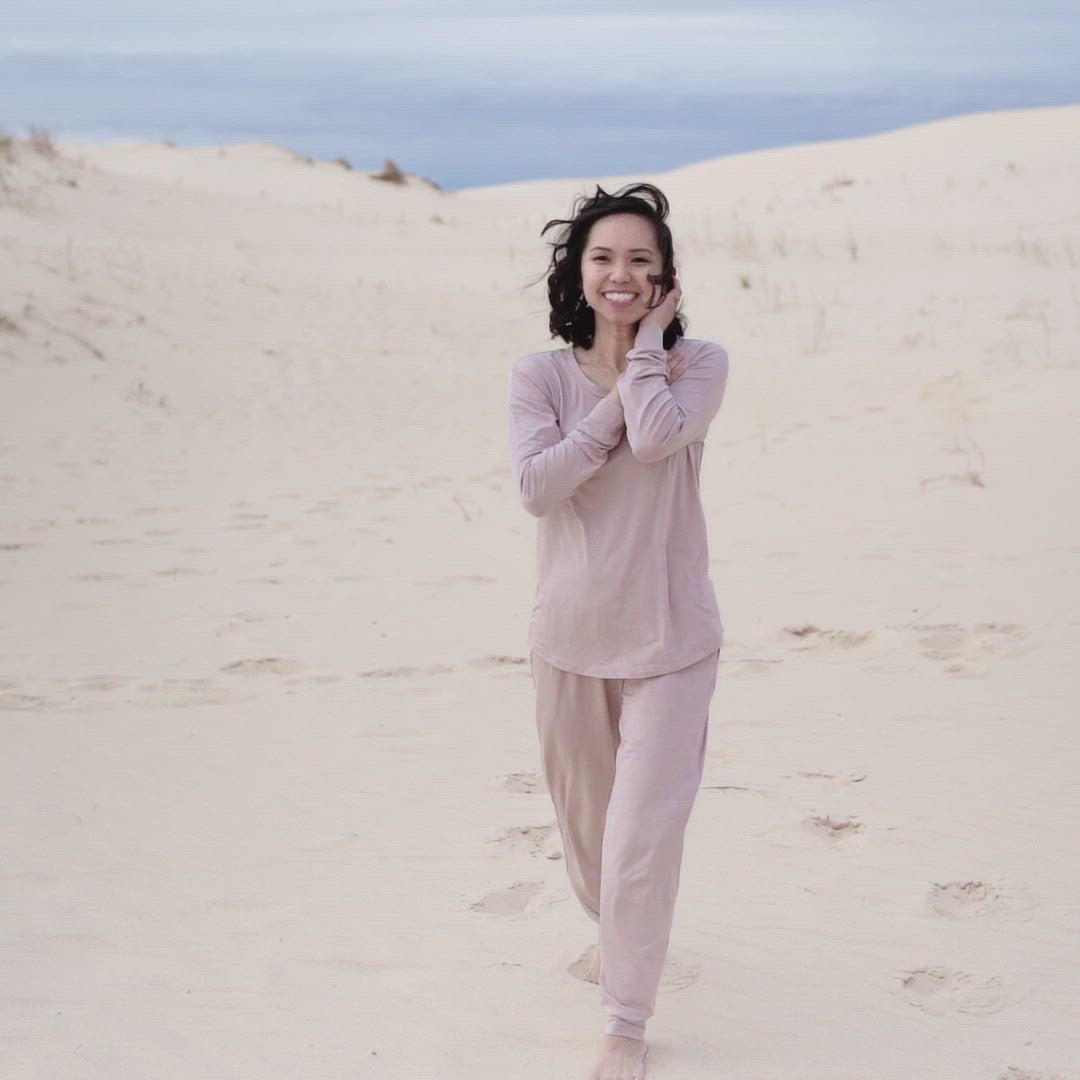 Women's Jogger Pajama Set in Sunset