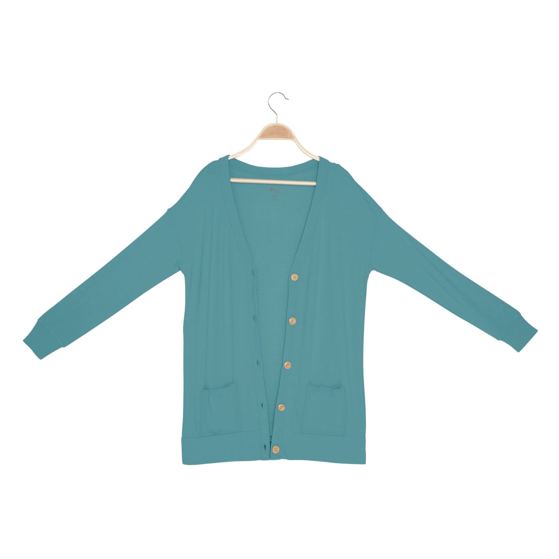 Kyte BABY Adult Bamboo Jersey Cardigan Bamboo Jersey Adult Cardigan in Cove