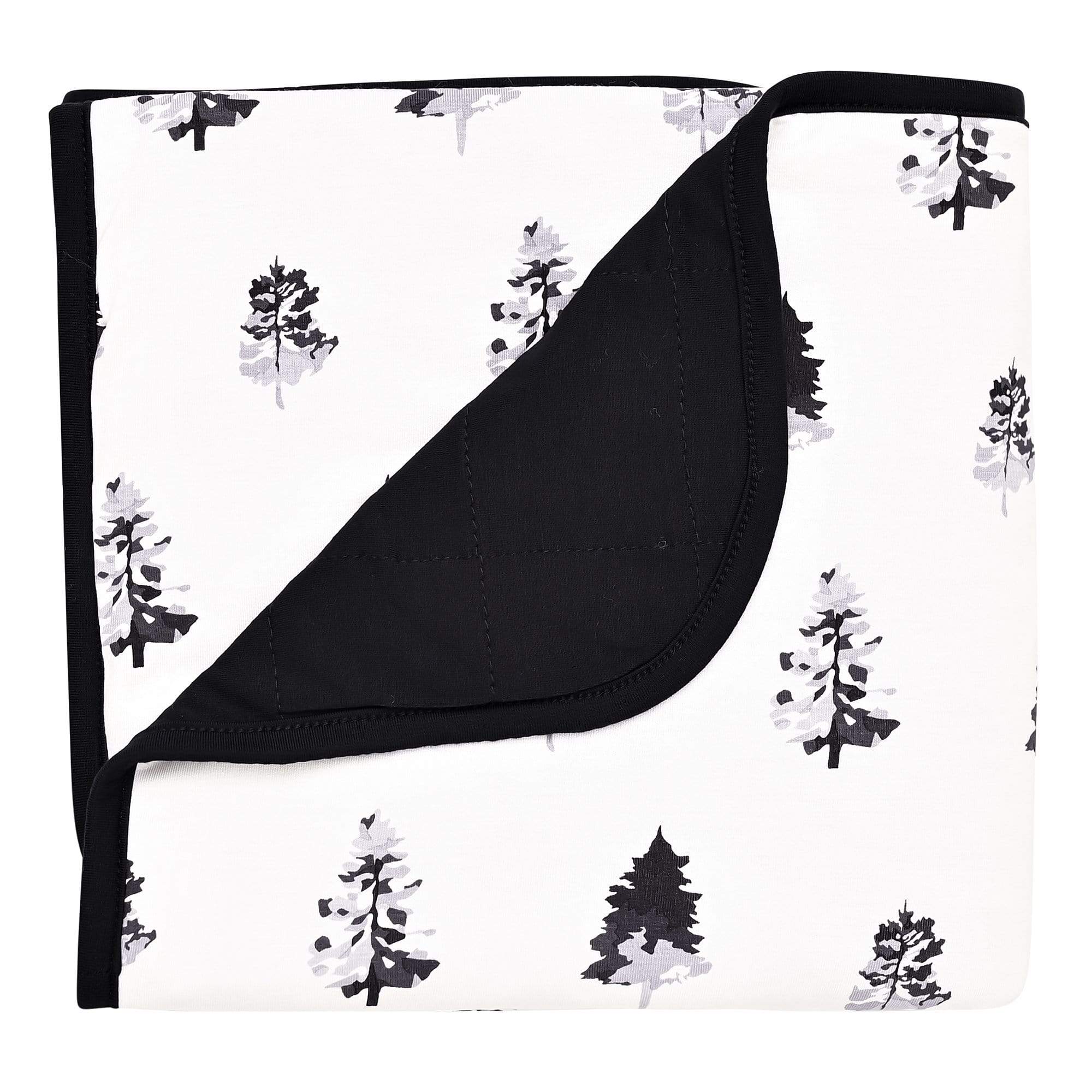 Baby Blanket in Black and White Tree