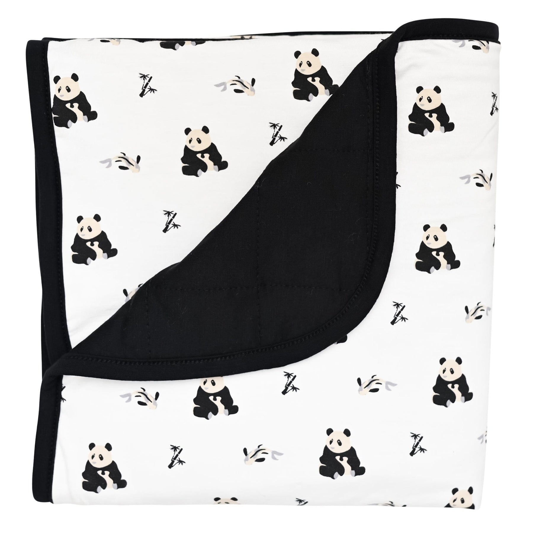 Kyte BABY Baby Blanket Black and White Zen / Infant Printed Baby Blanket in Black and White Zen