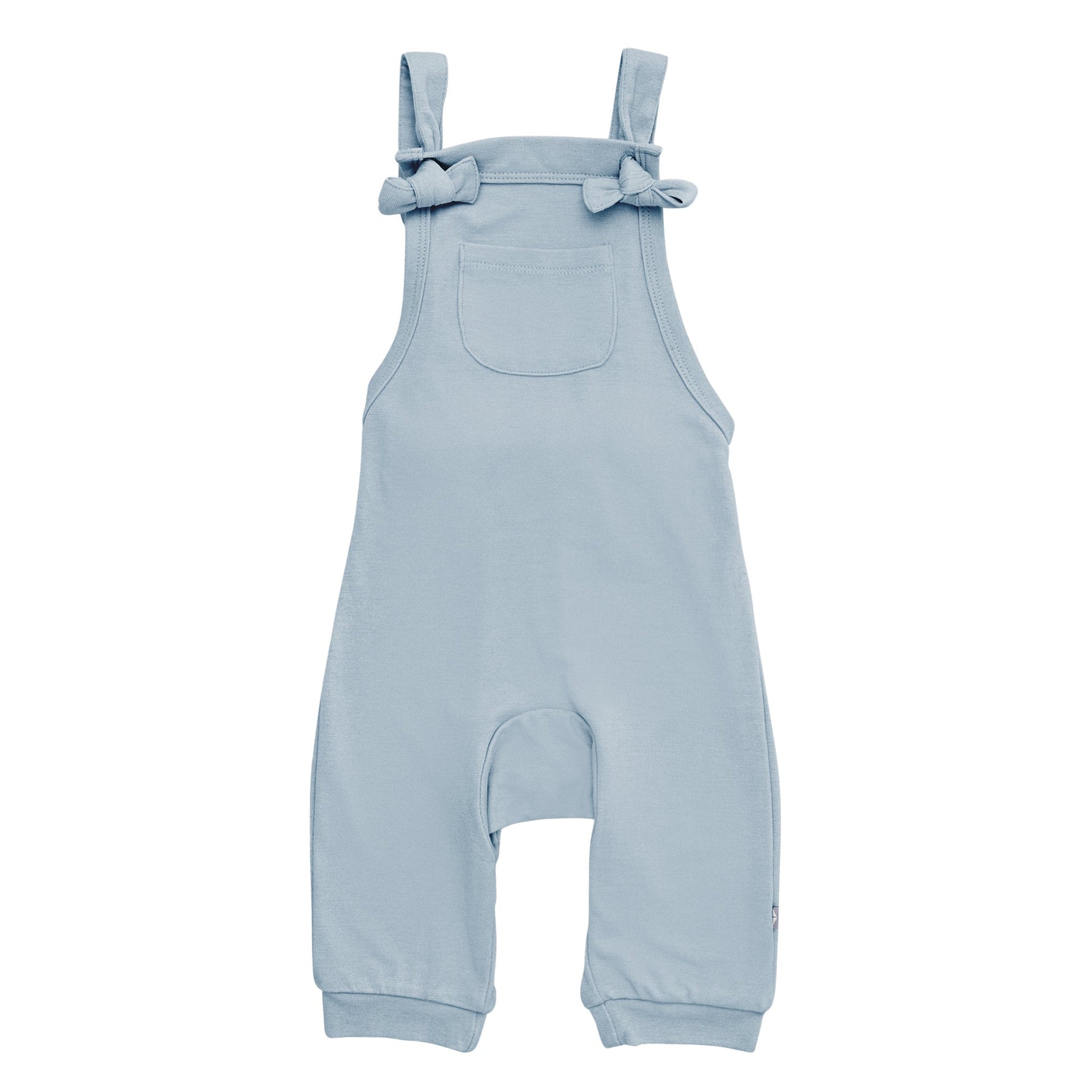 Kyte BABY Baby Overall Bamboo Jersey Overall in Fog