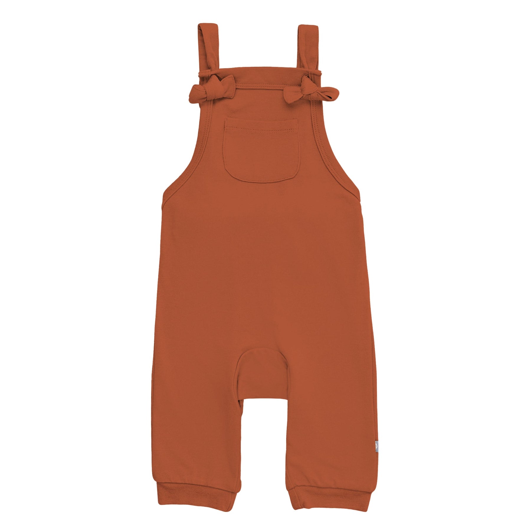 Kyte BABY Baby Overall Bamboo Jersey Overall in Rust