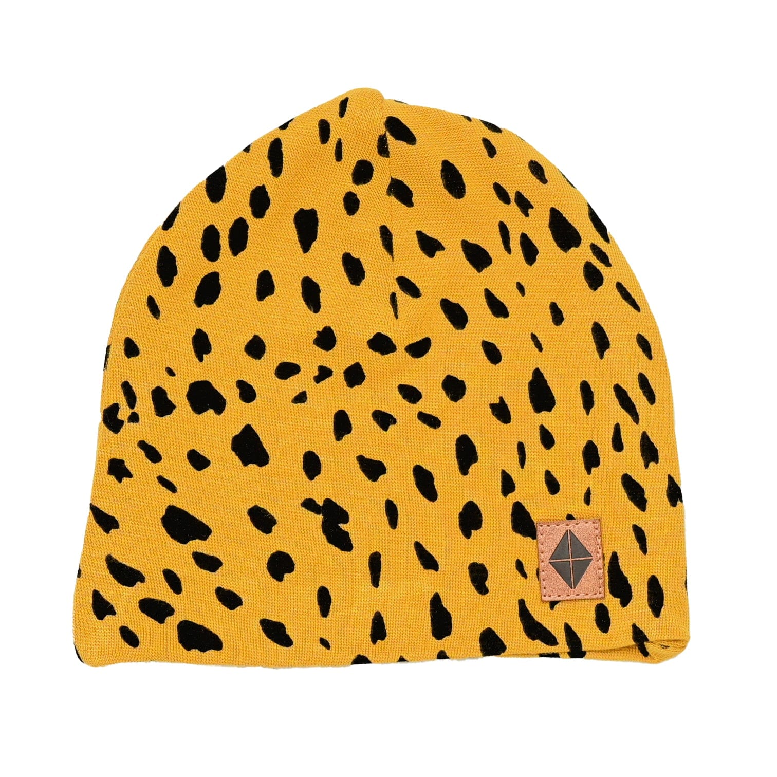Kyte BABY Baby & Toddler Beanie Bamboo Jersey Beanie in Marigold Cheetah