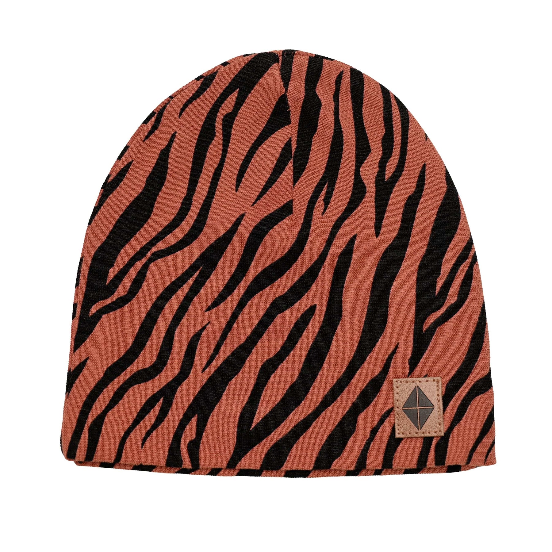 Kyte BABY Baby & Toddler Beanie Bamboo Jersey Beanie in Rust Tiger