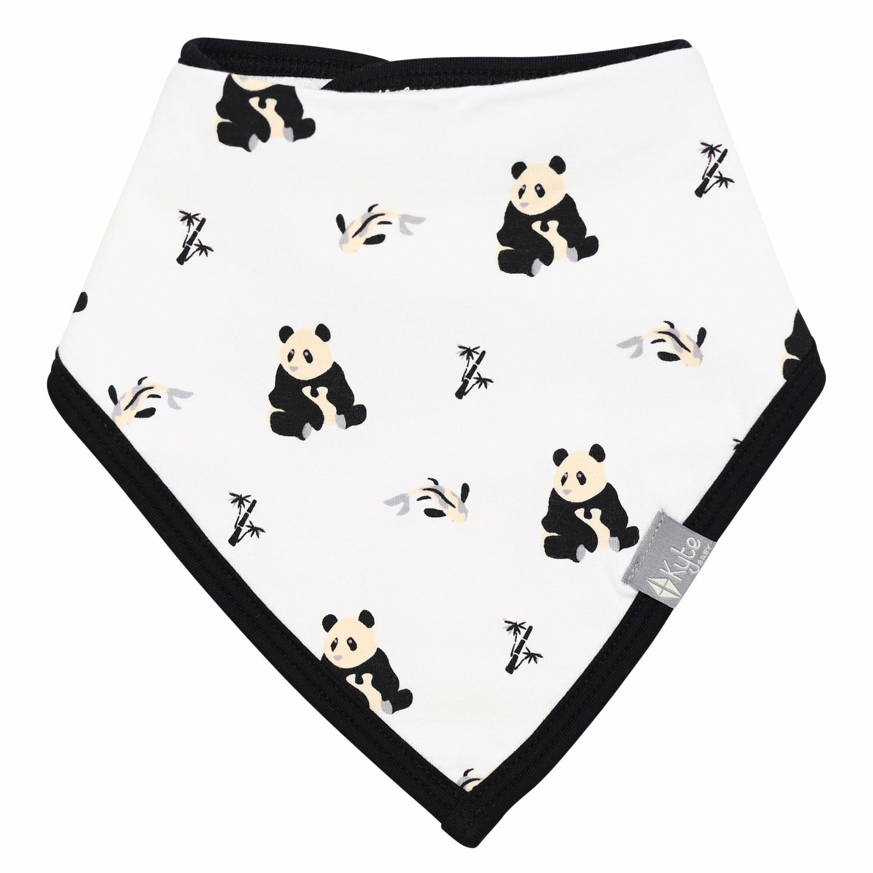 Kyte BABY Bib Black and White Zen Printed Bib in Black and White Zen