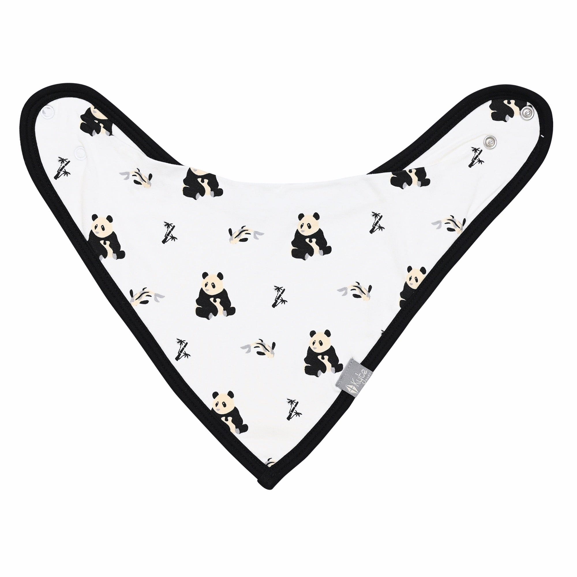 Kyte BABY Bib Black and White Zen Printed Bib in Black and White Zen