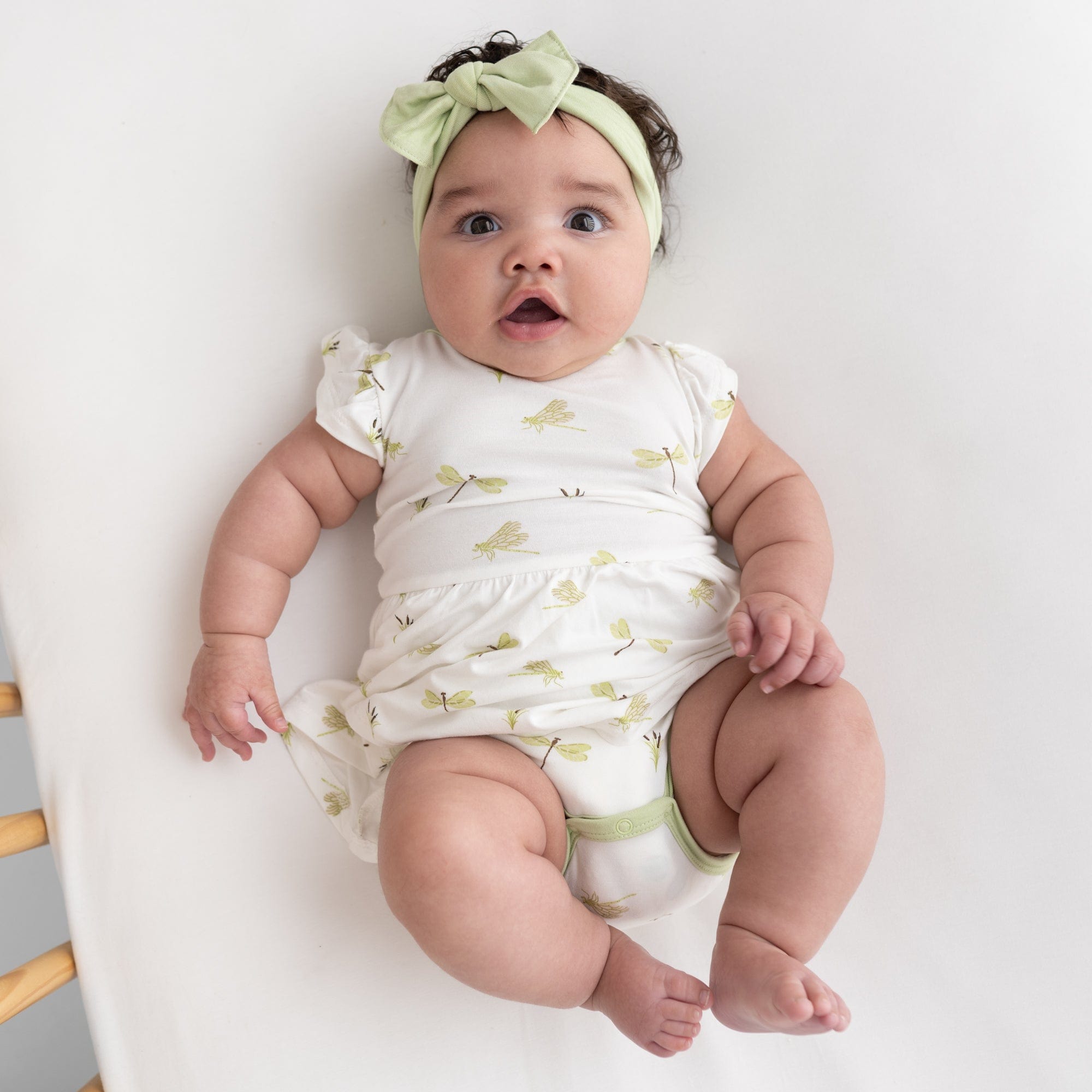 Kyte BABY Bodysuit Dress Twirl Bodysuit Dress in Dragonfly