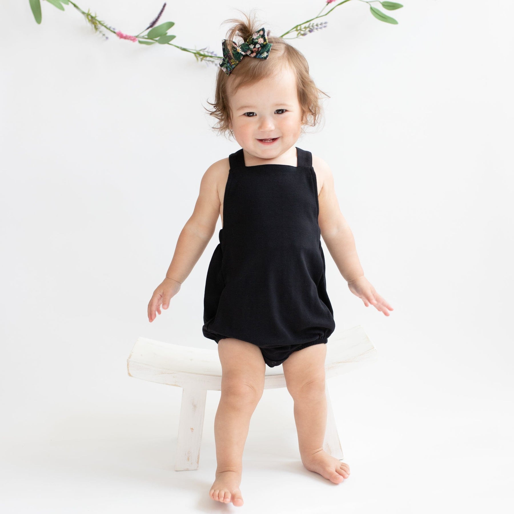 Kyte BABY Bubble Overall Bamboo Jersey Bubble Overall in Midnight