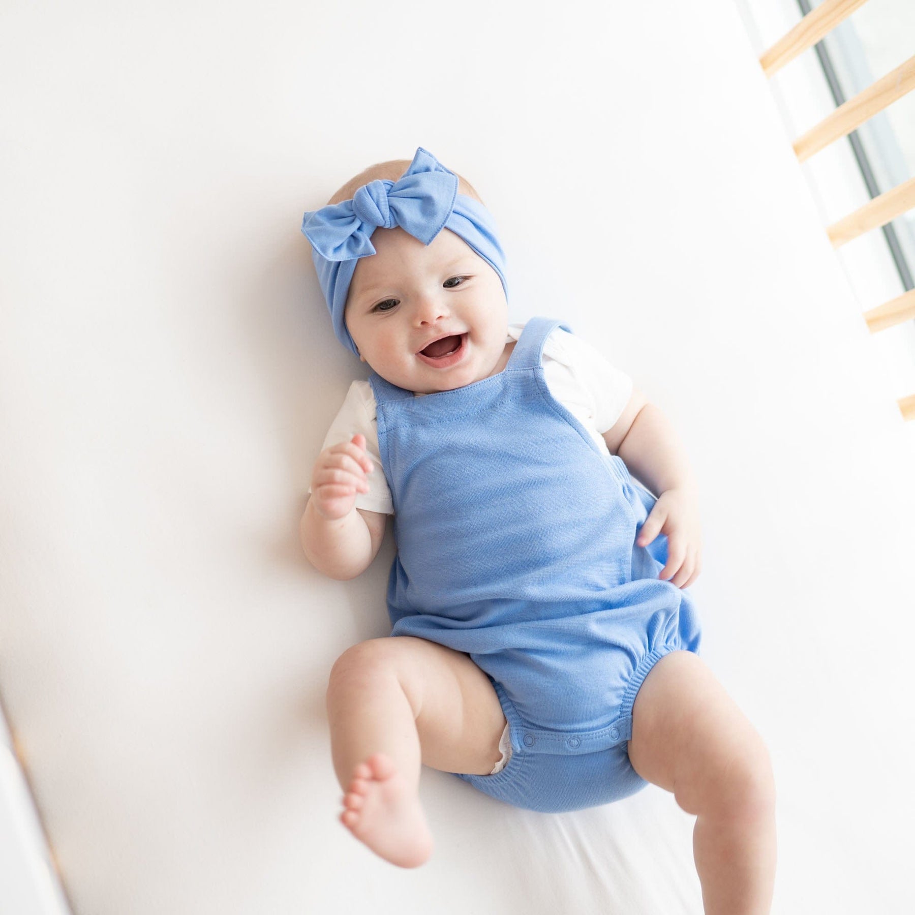 Kyte BABY Bubble Overall Bamboo Jersey Bubble Overall in Periwinkle