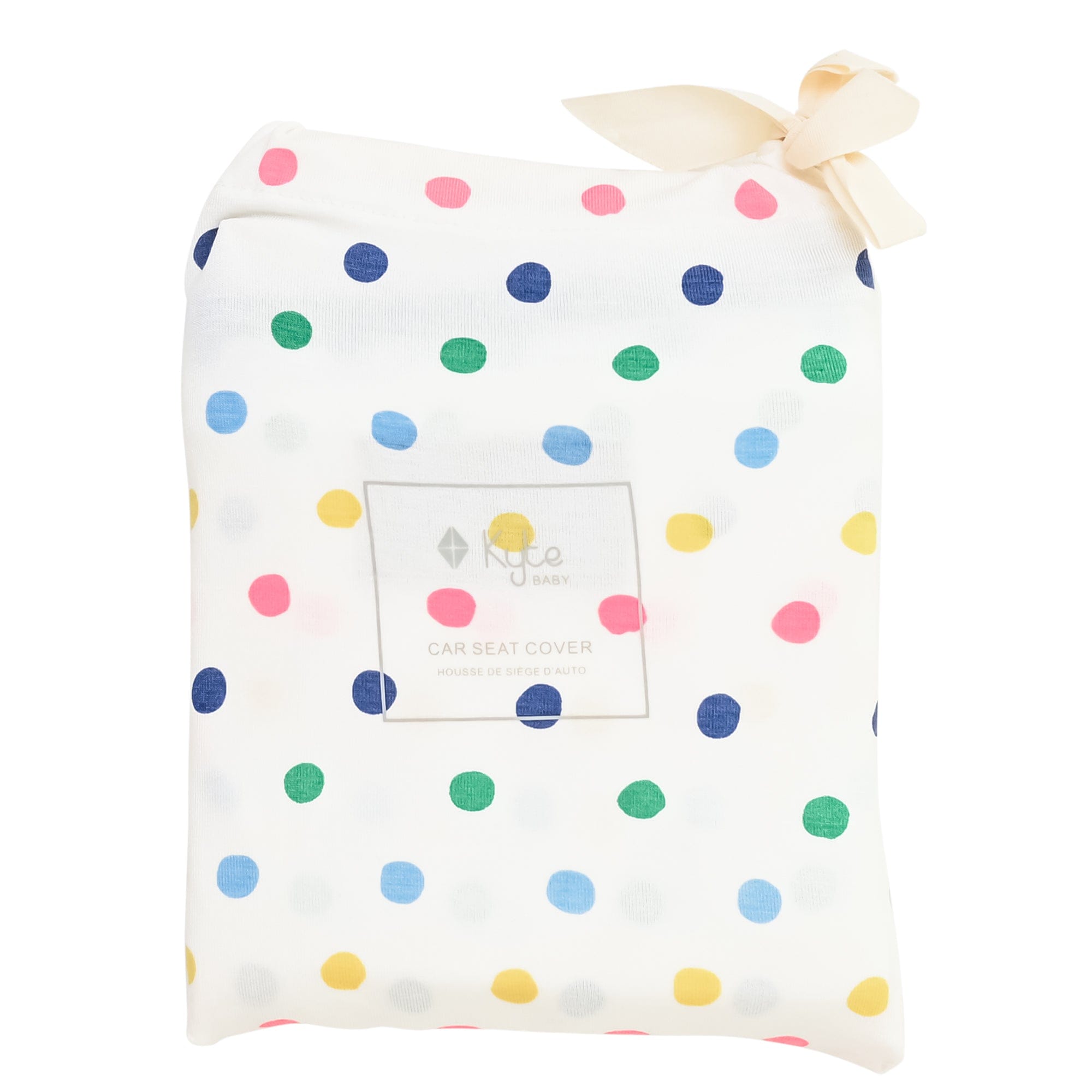 Kyte BABY Carseat Cover Spring Polka Dots Printed Car Seat Cover in Spring Polka Dots