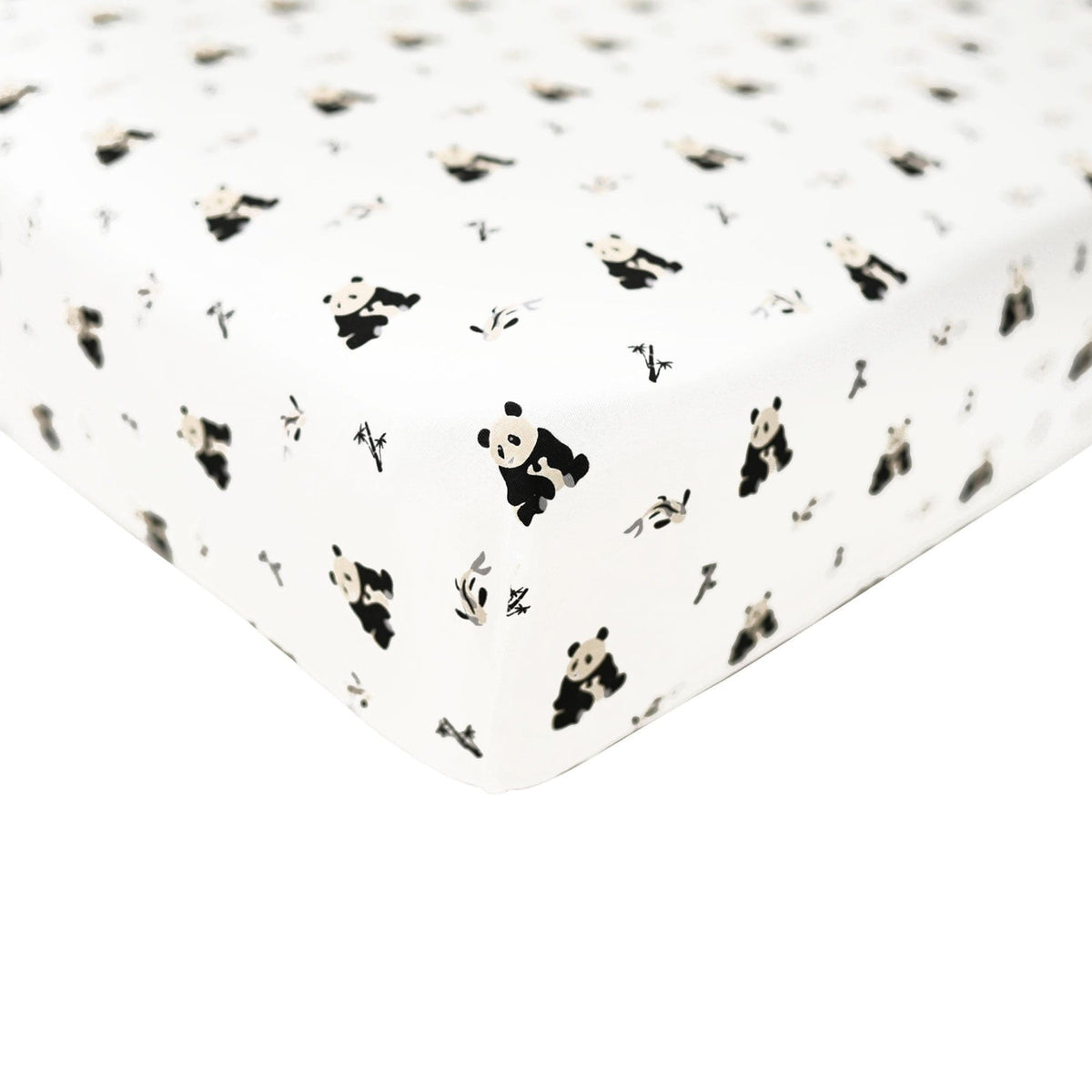 Kyte BABY Crib Sheet Crib Sheet / Black and White Zen Printed Crib Sheet in Black and White Zen