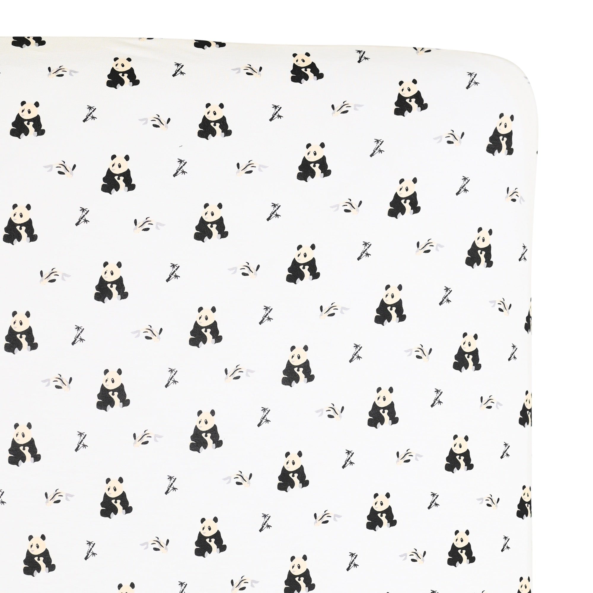 Kyte BABY Crib Sheet Crib Sheet / Black and White Zen Printed Crib Sheet in Black and White Zen